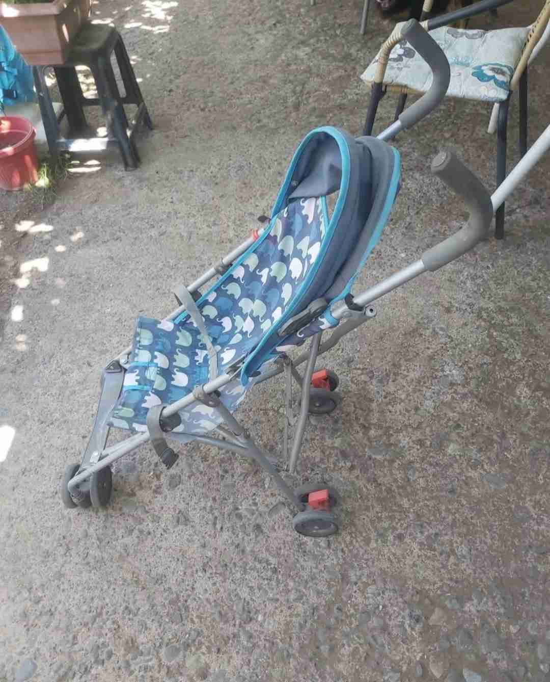 Coche de paseo infantil azul - miniatura 2