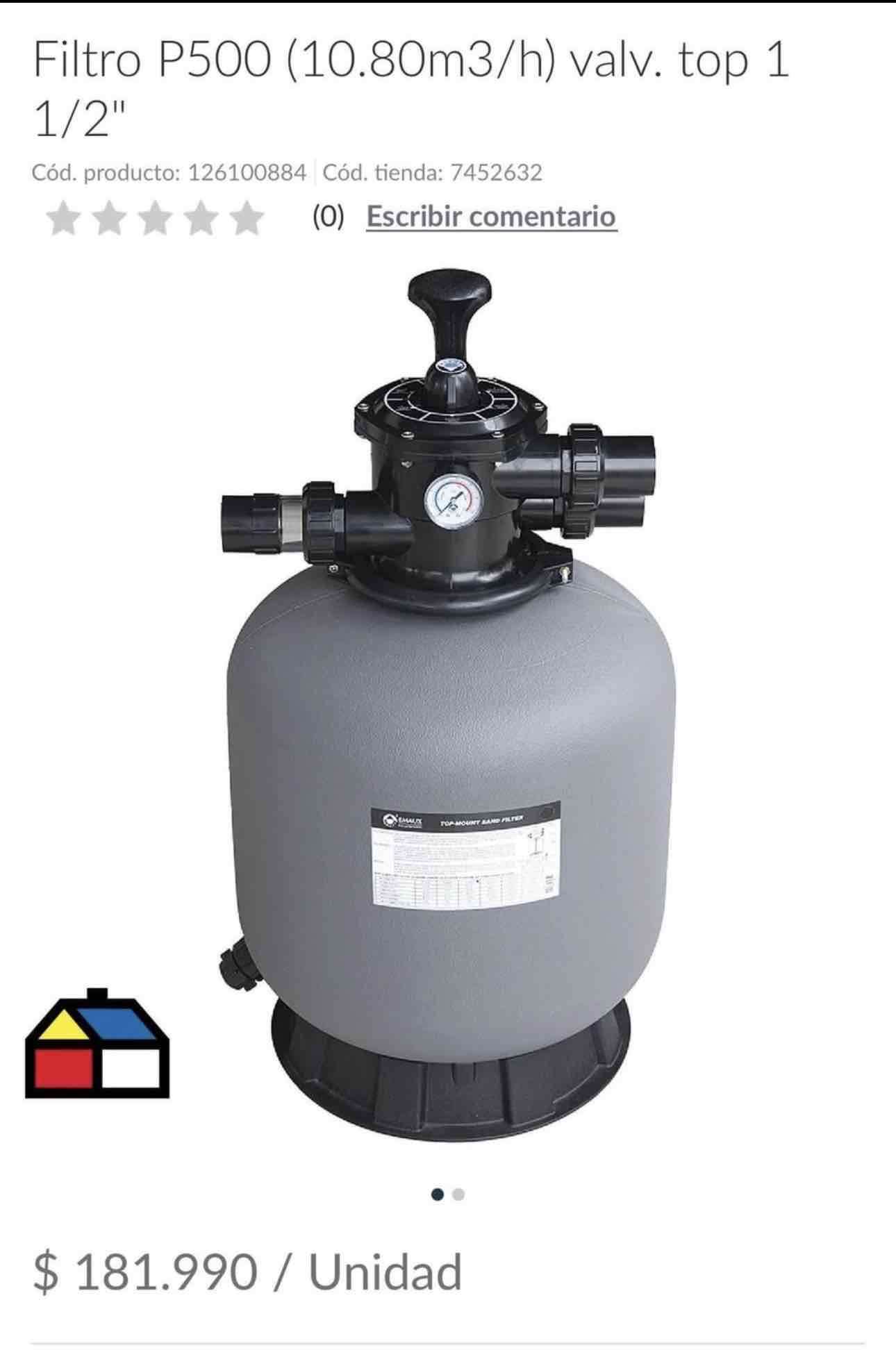 Filtro P500 para piscina