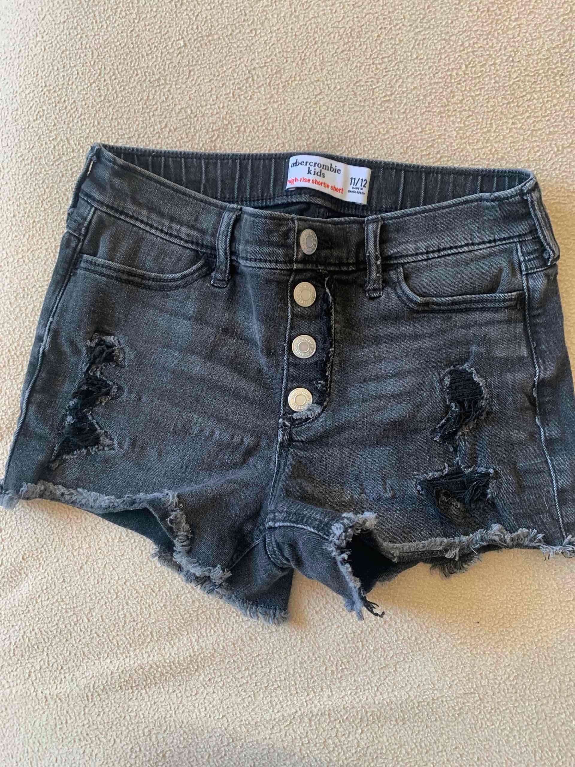 Shorts denim para niña talla 11-12 - 1