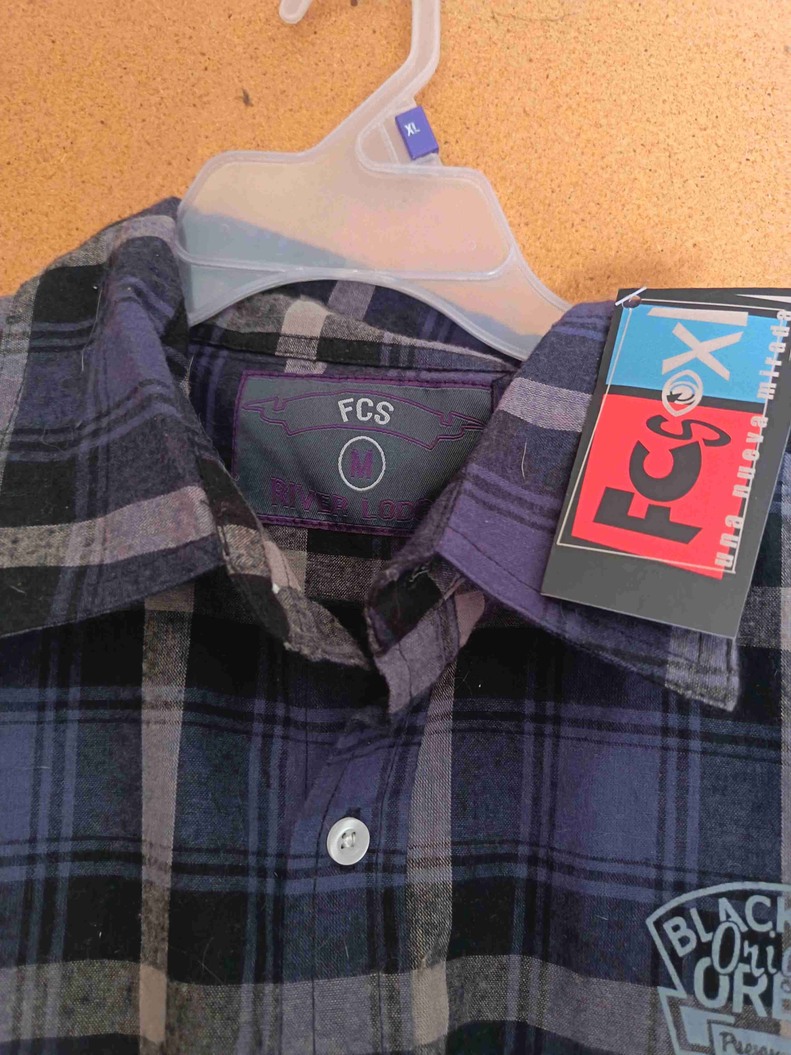 Camisa a cuadros morado - miniatura 2