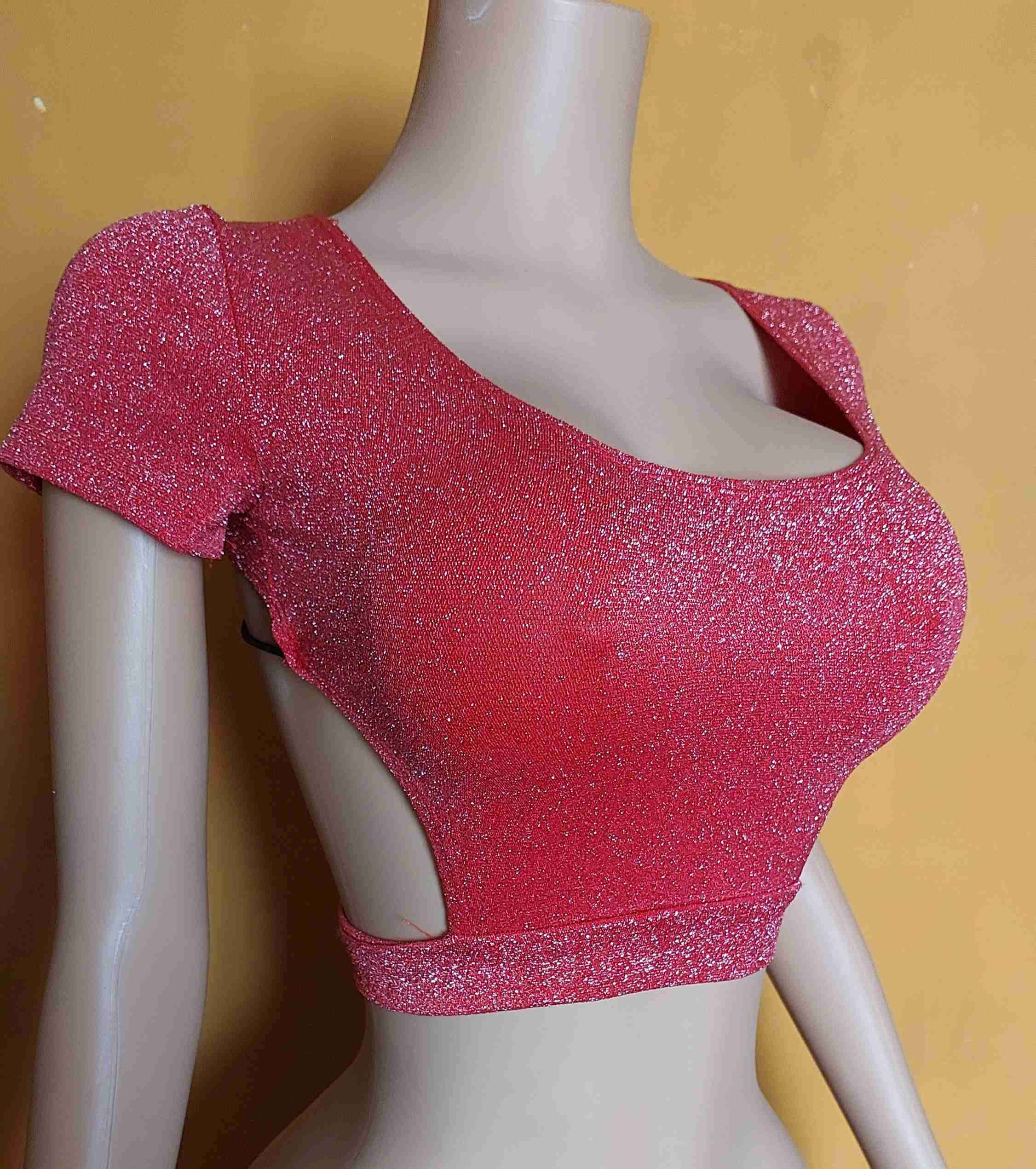 Crop top rojo brillante - miniatura 2