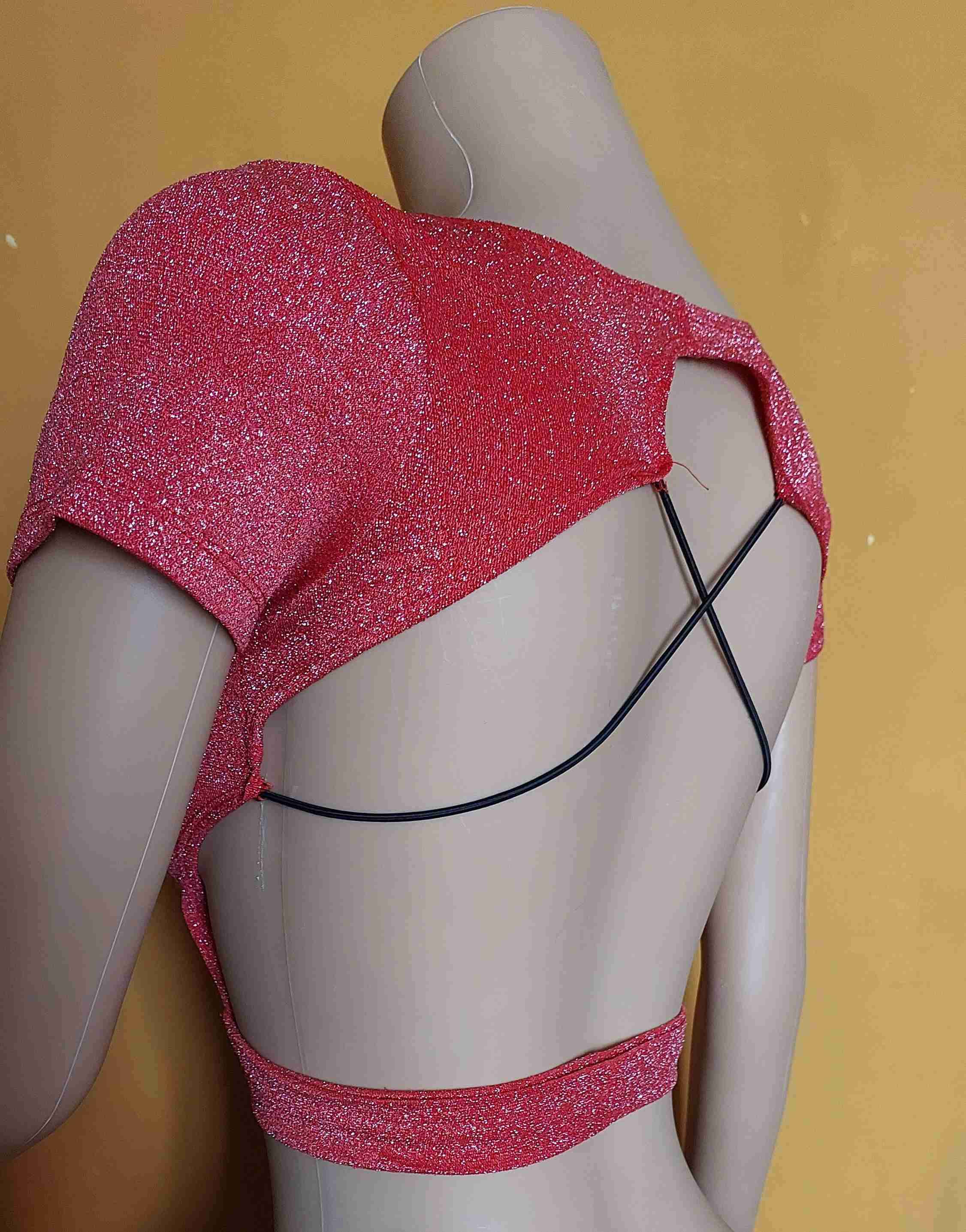 Crop top rojo brillante - miniatura 4