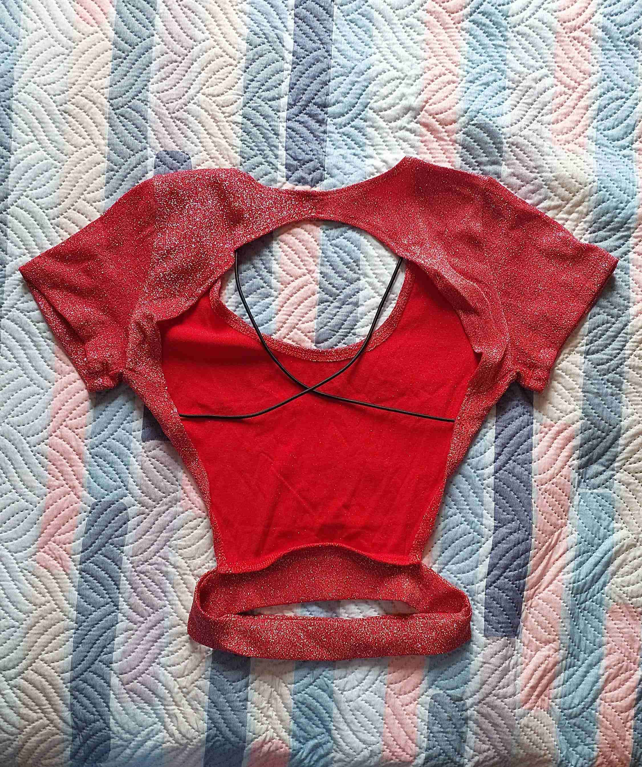 Crop top rojo brillante - miniatura 6