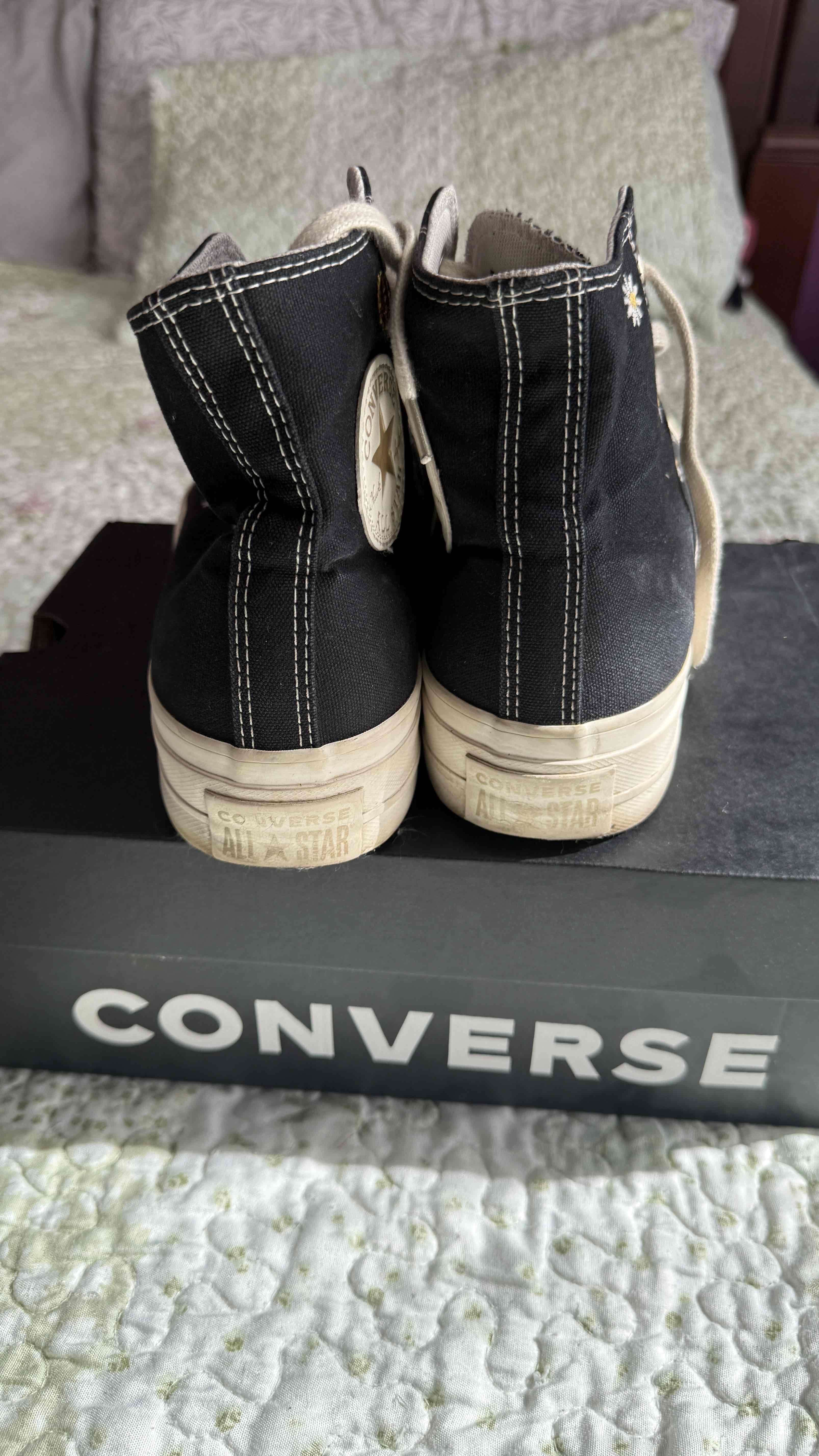 Zapatillas negras altas Converse - 3