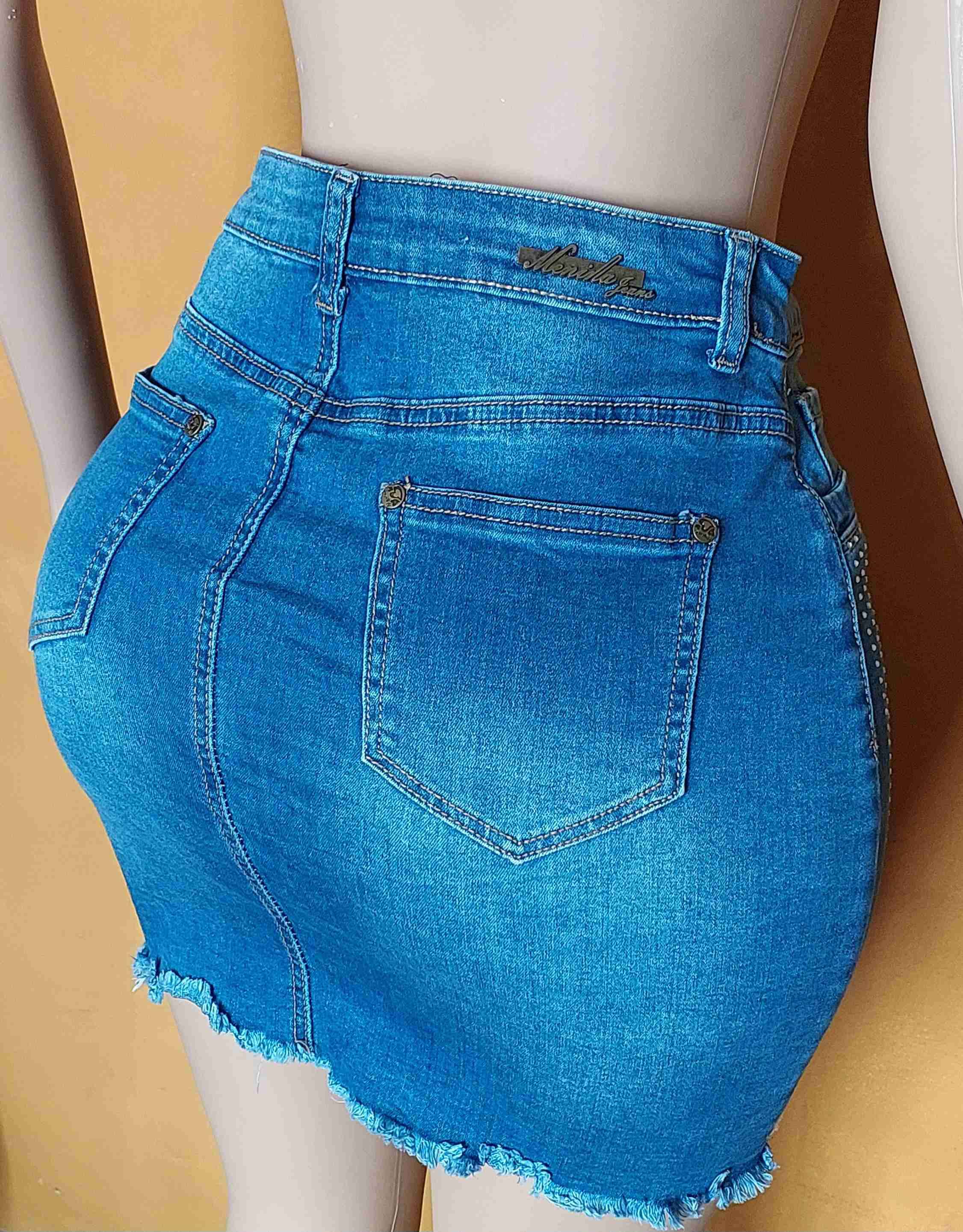 Falda de jeans con tachas 42 - miniatura 5