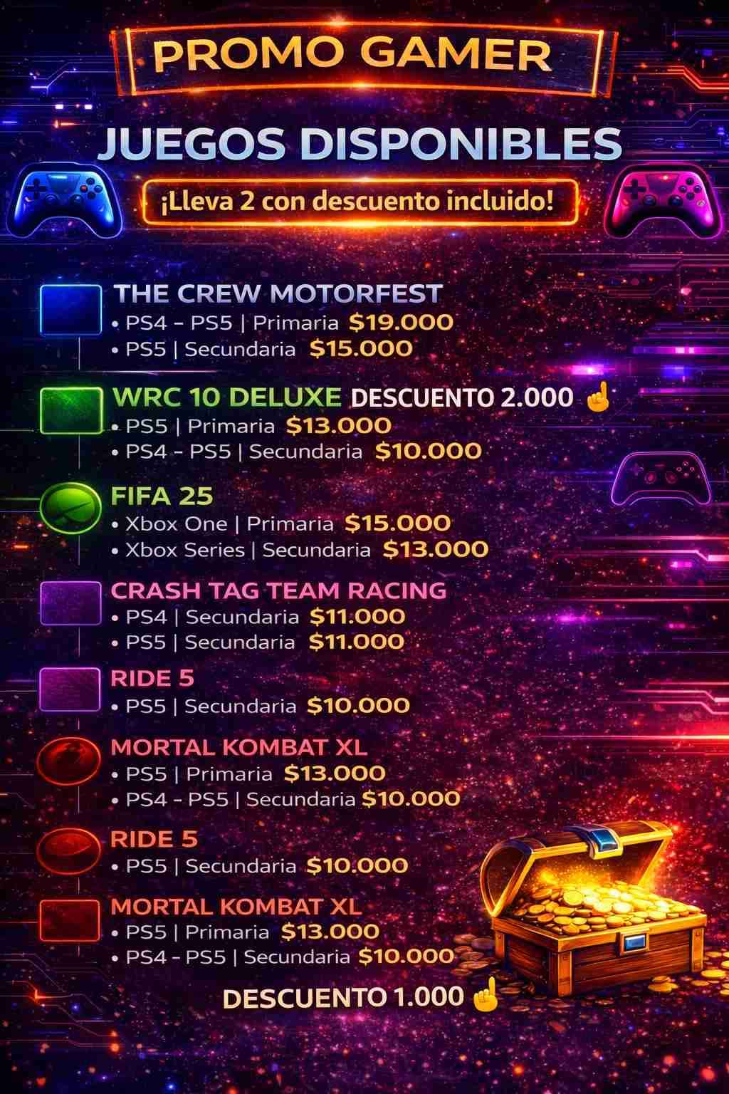 JUEGOS DIGITALES PS4 - PS5