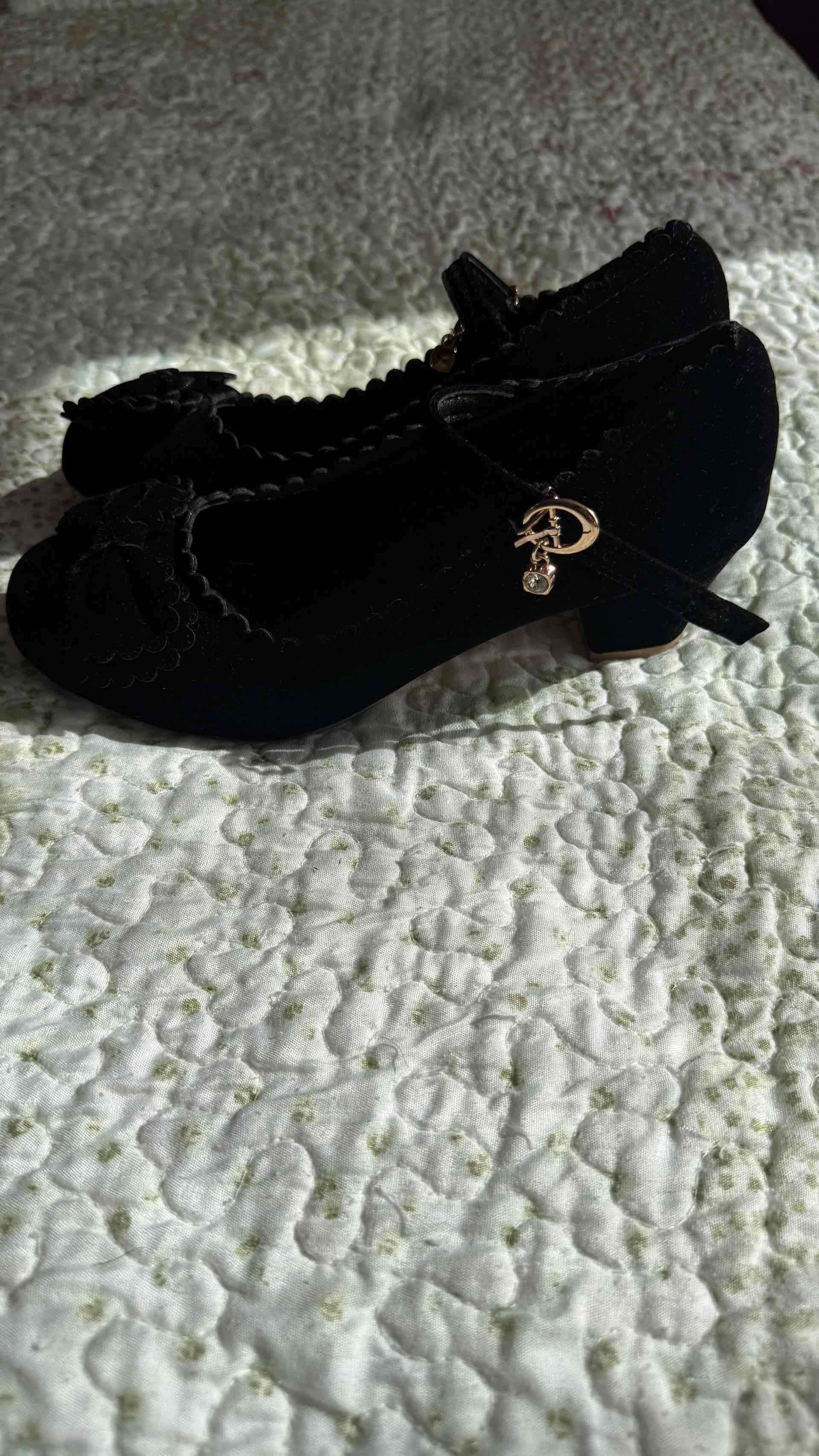 Zapatos negros  con hebilla - miniatura 2