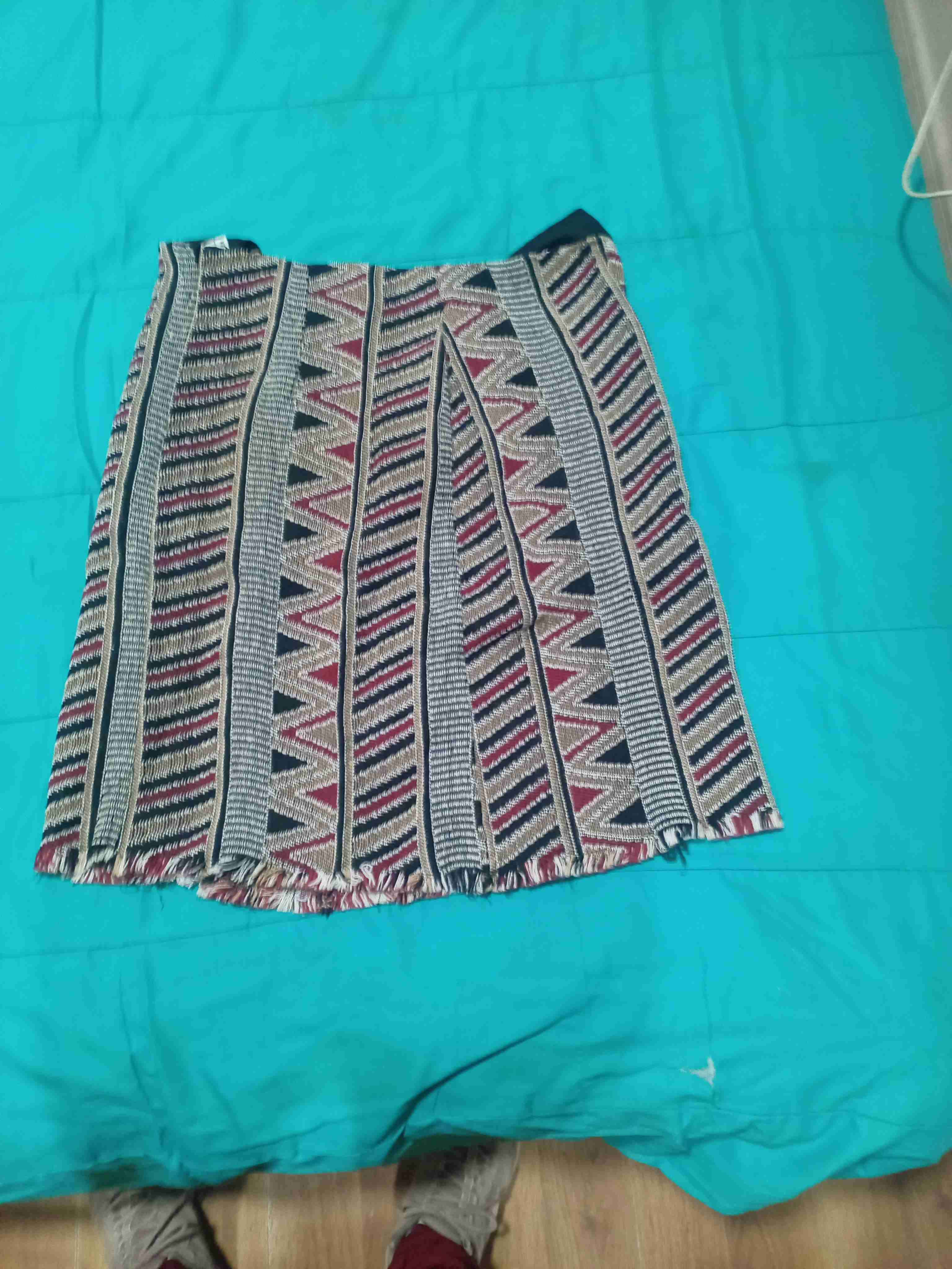 Falda bohemia tejido estampado - 1