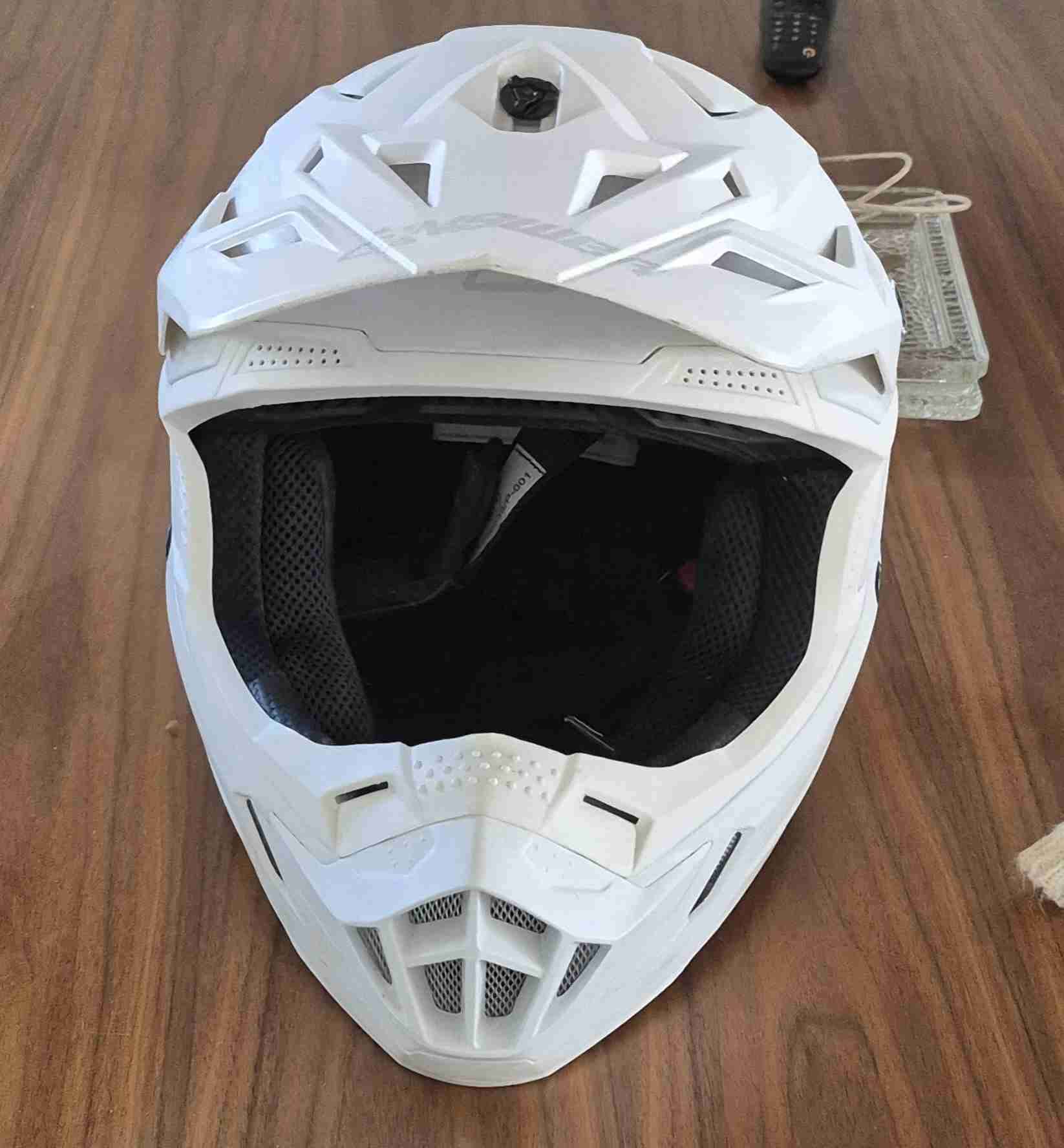 Casco motocross blanco - miniatura 1