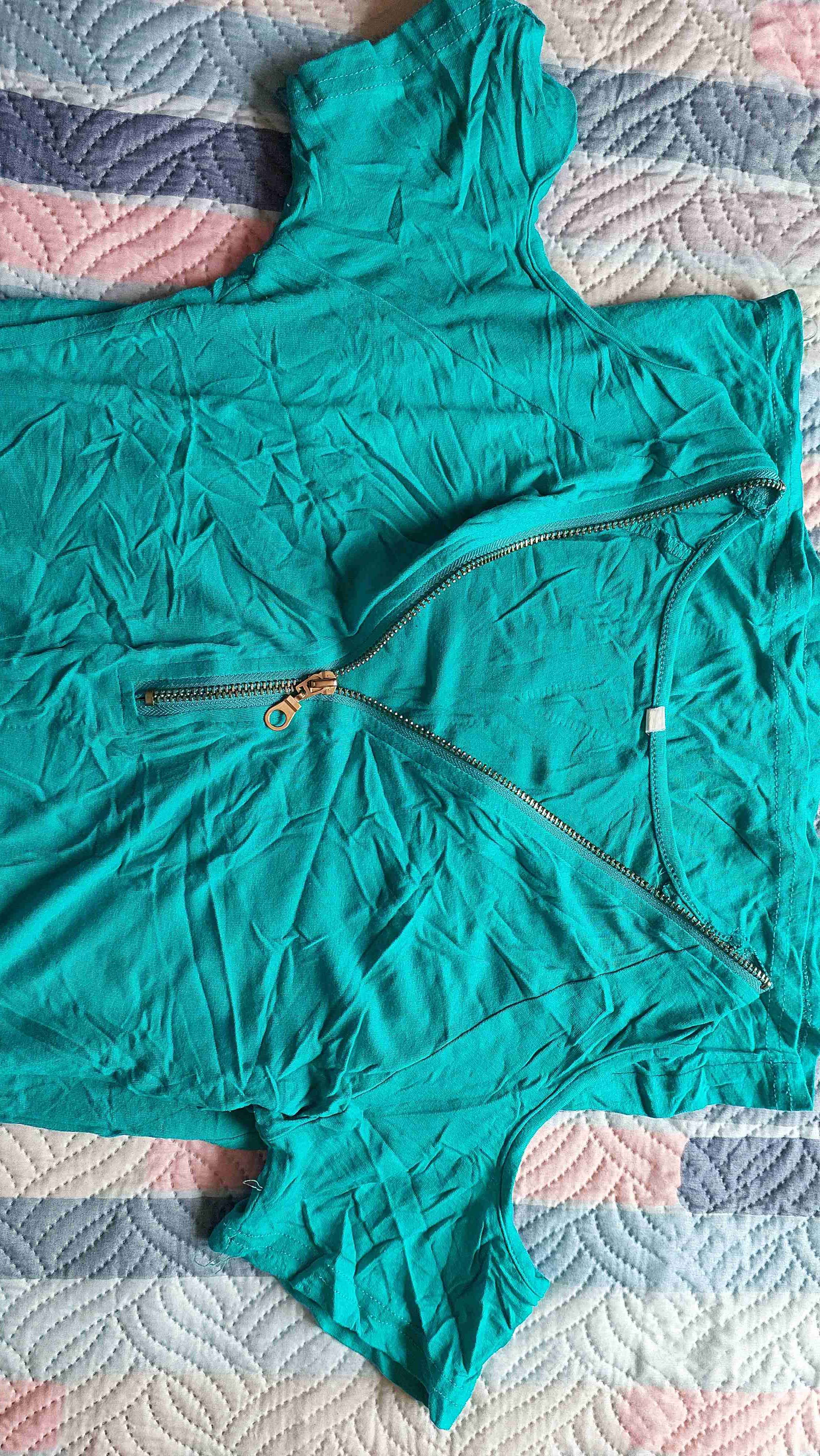 Vestido corto verde con cierre sm - miniatura 4