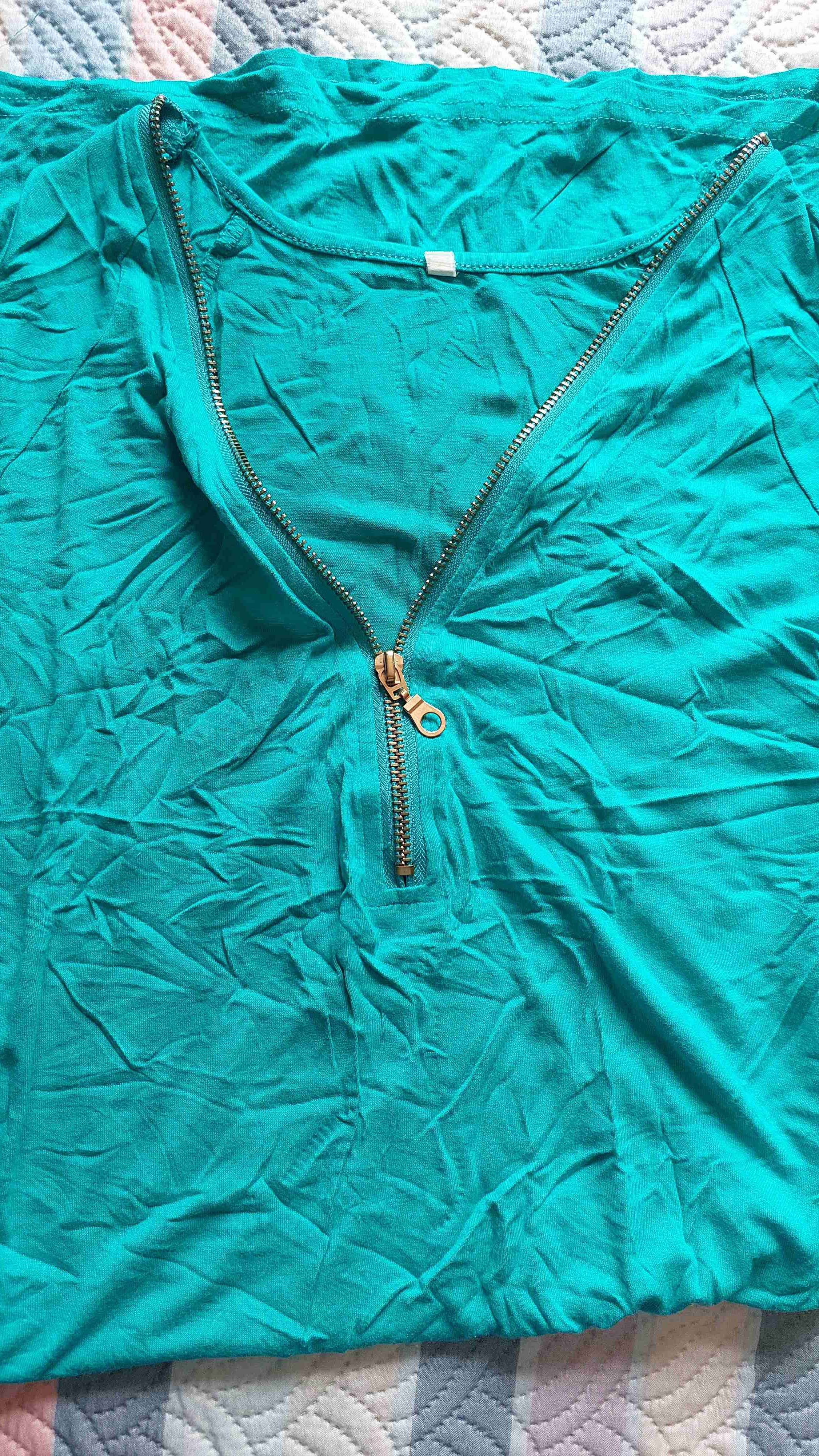 Vestido corto verde con cierre sm - miniatura 5