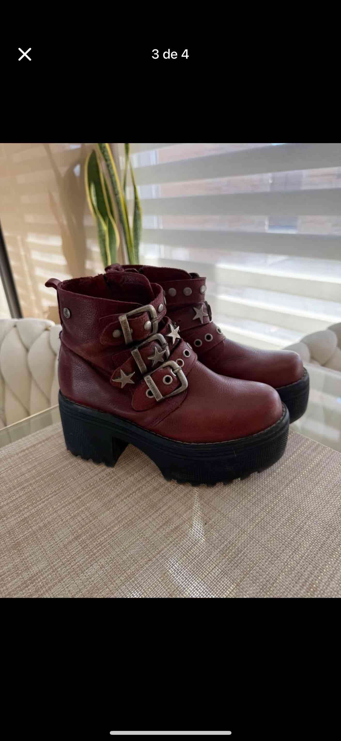 Botines burdeo Cmoran - miniatura 2