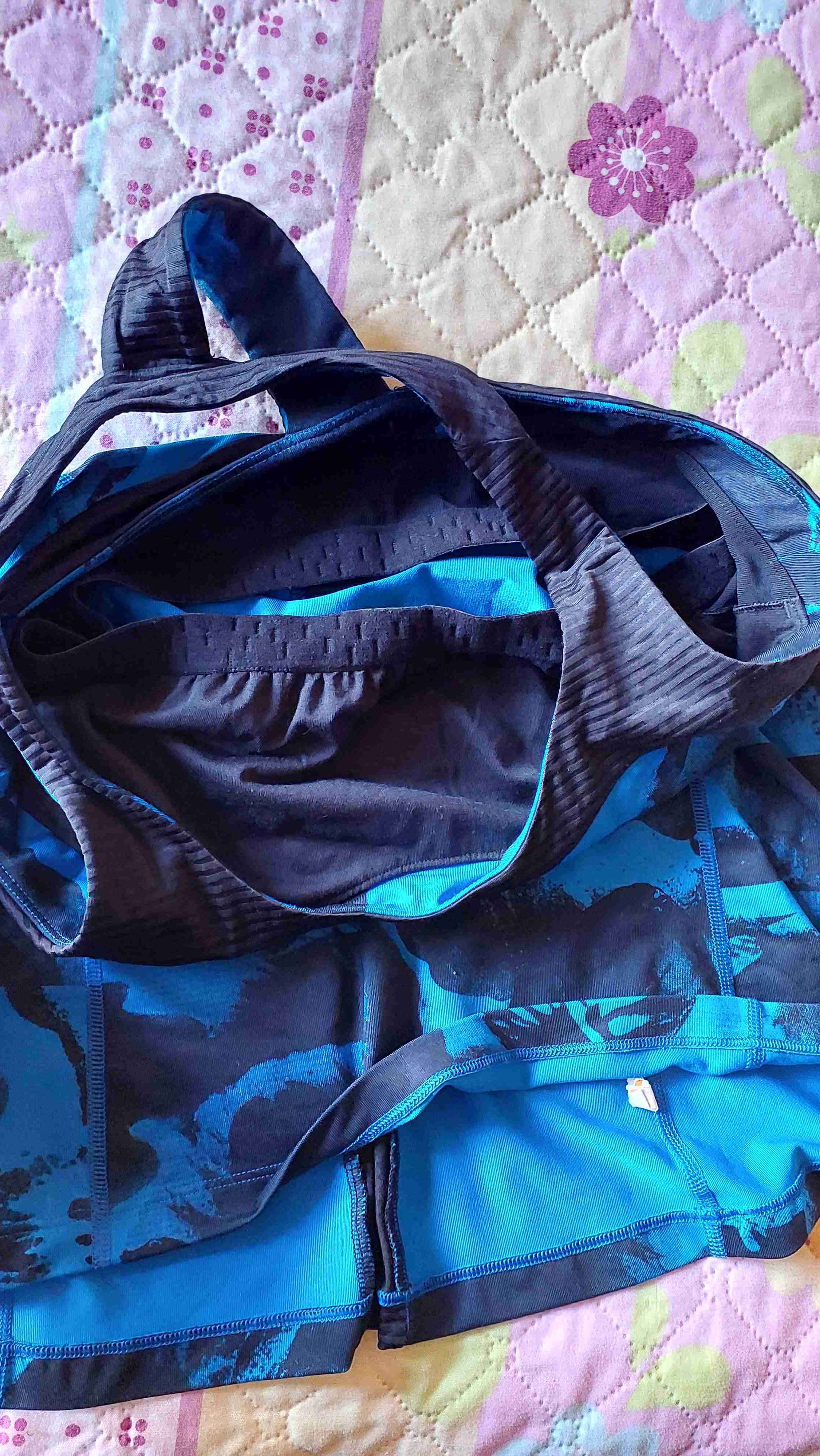 Polera deportiva azul estampada - miniatura 3