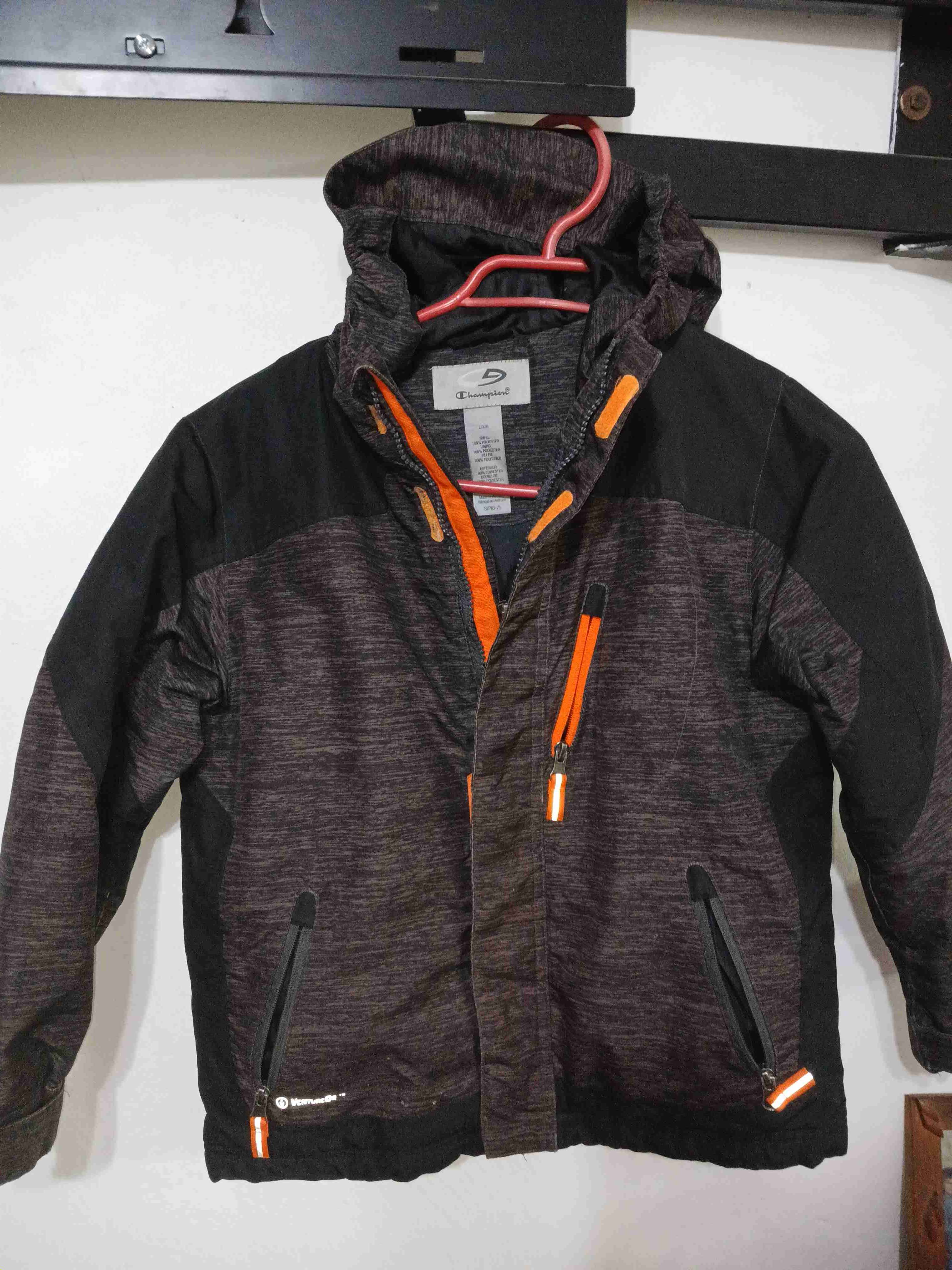 Chaqueta azul con cierre amarillo - miniatura 6