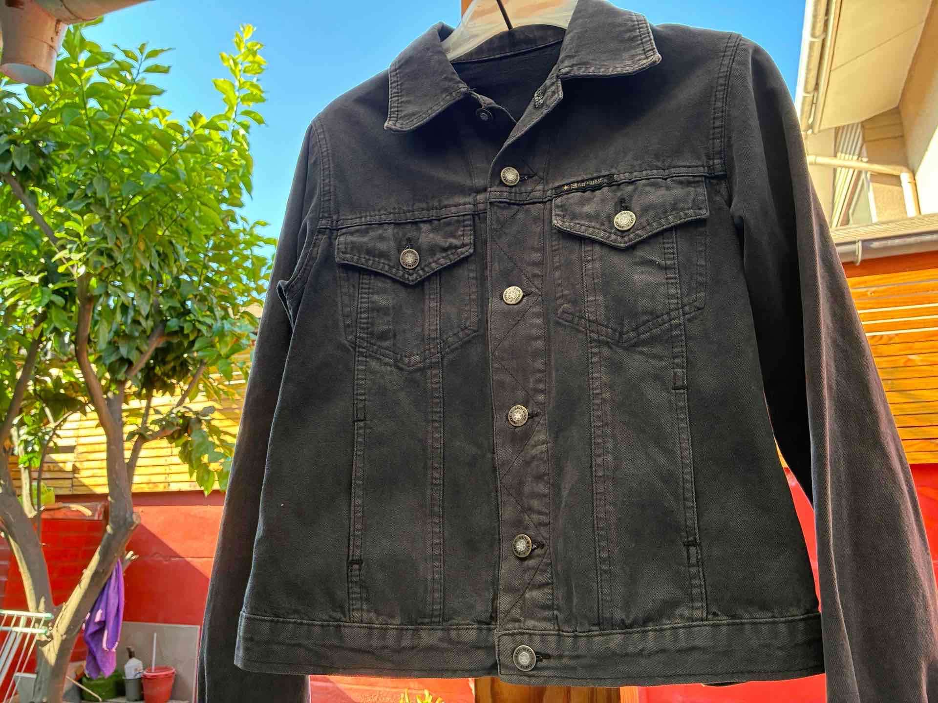 Chaqueta denim negra unisex - 2