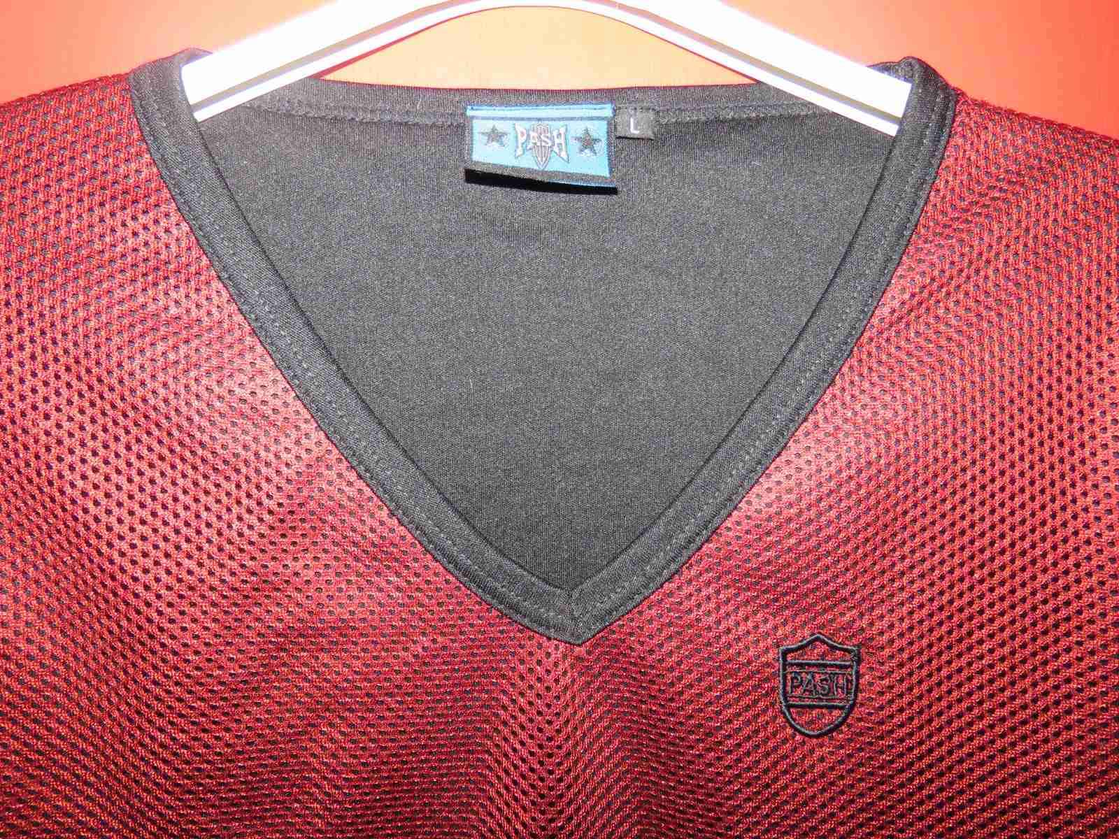 Polera deportiva roja malla - miniatura 3