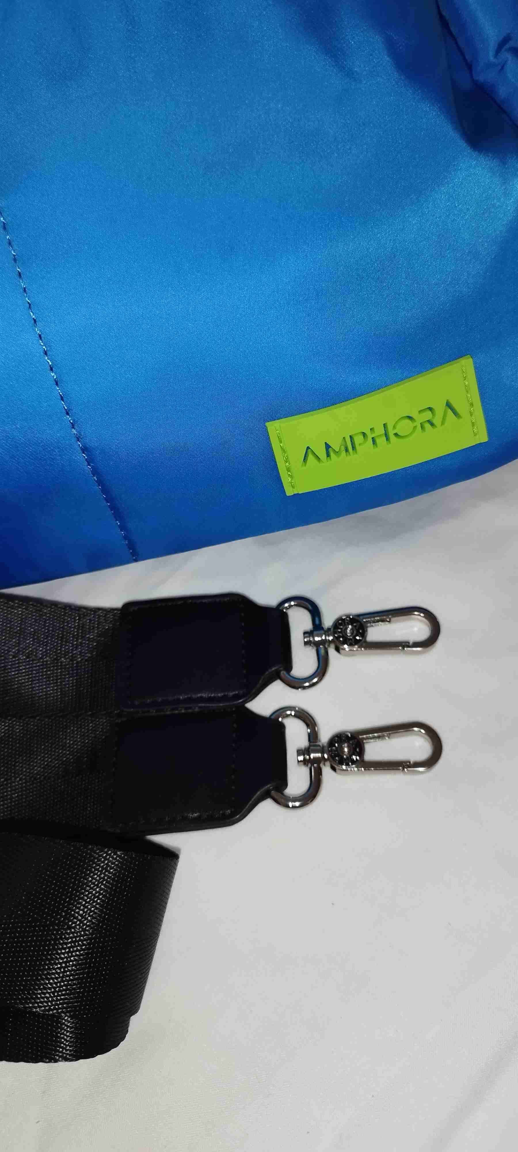 Bolso azul con correa Amphora - miniatura 3