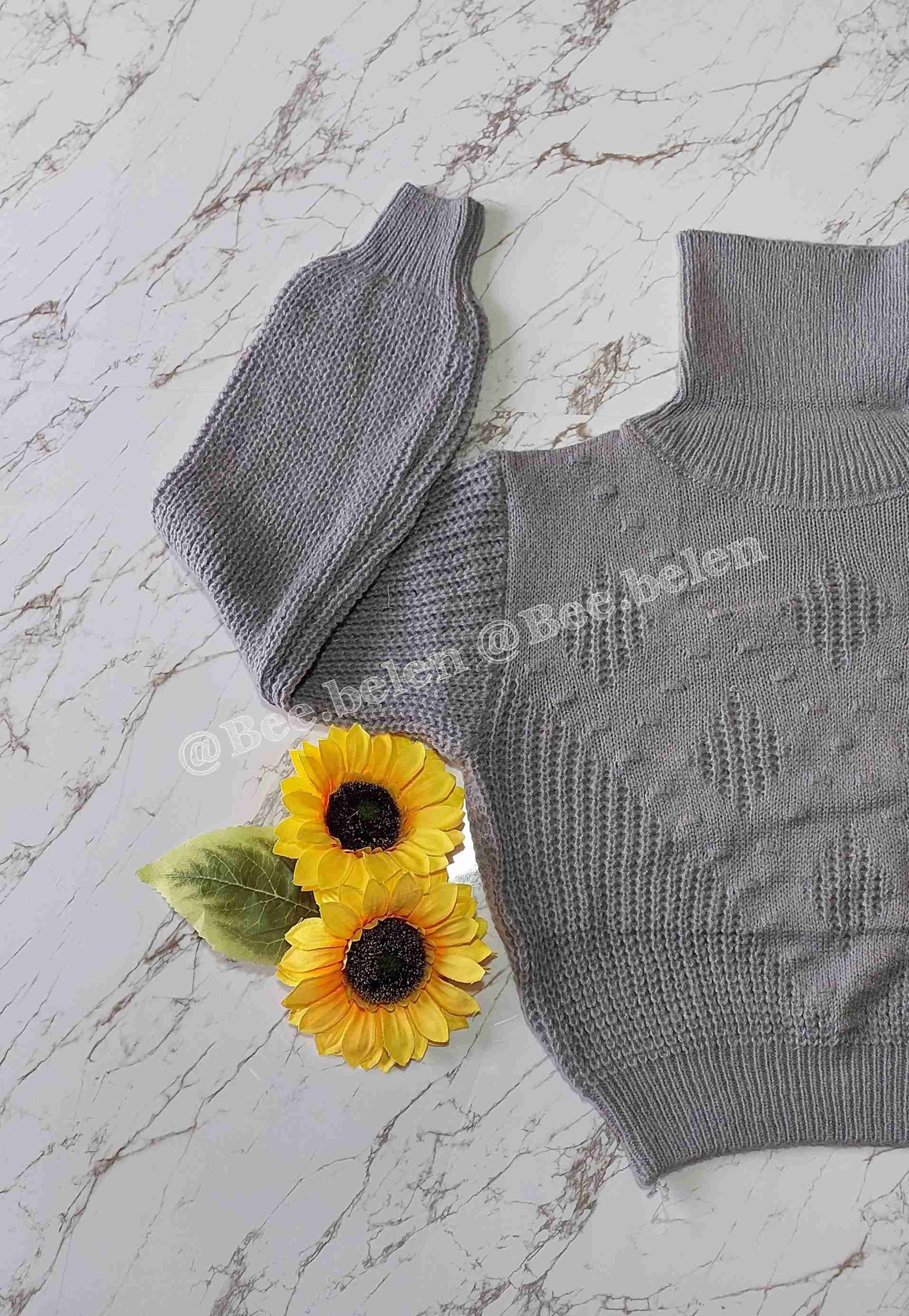 Suéter gris de punto - 2