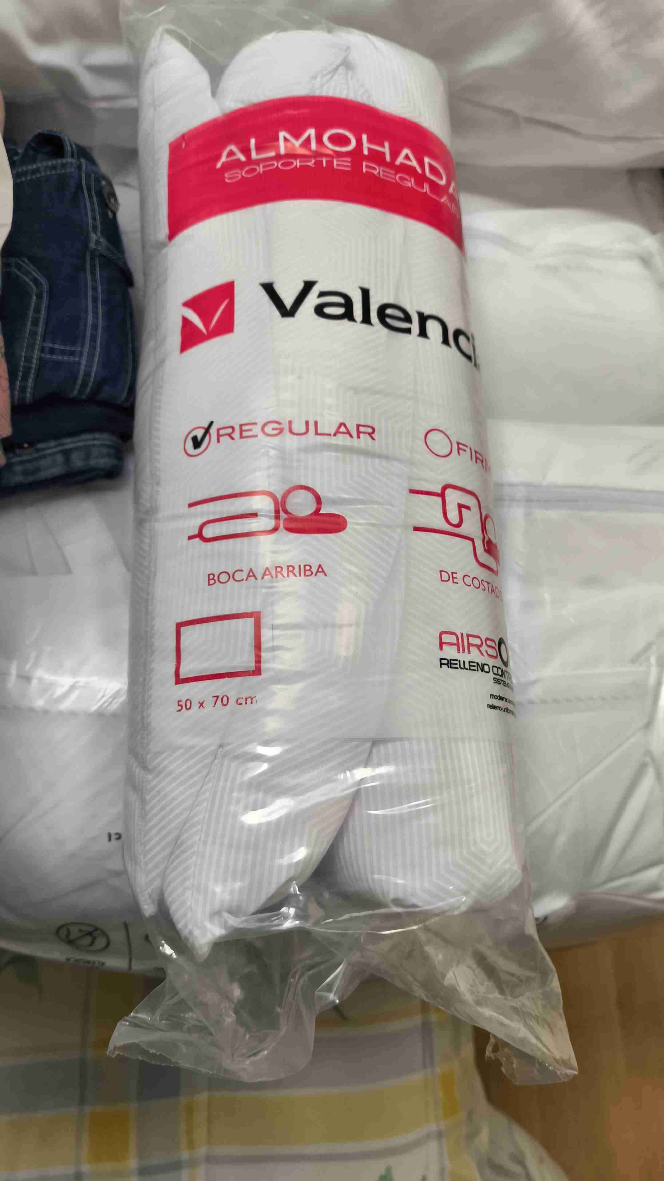 Almohada Valencia soporte regular