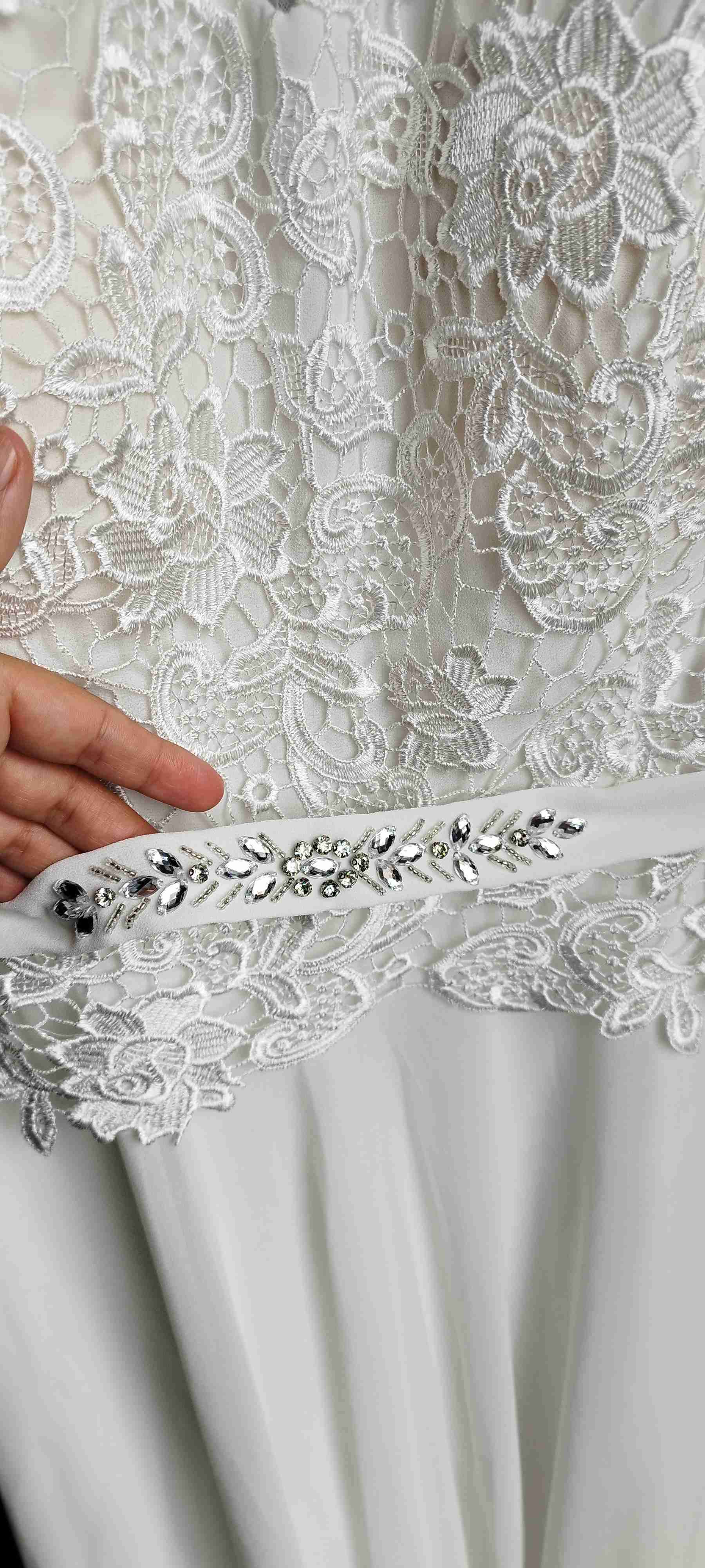 Vestido de novia encaje blanco - miniatura 2