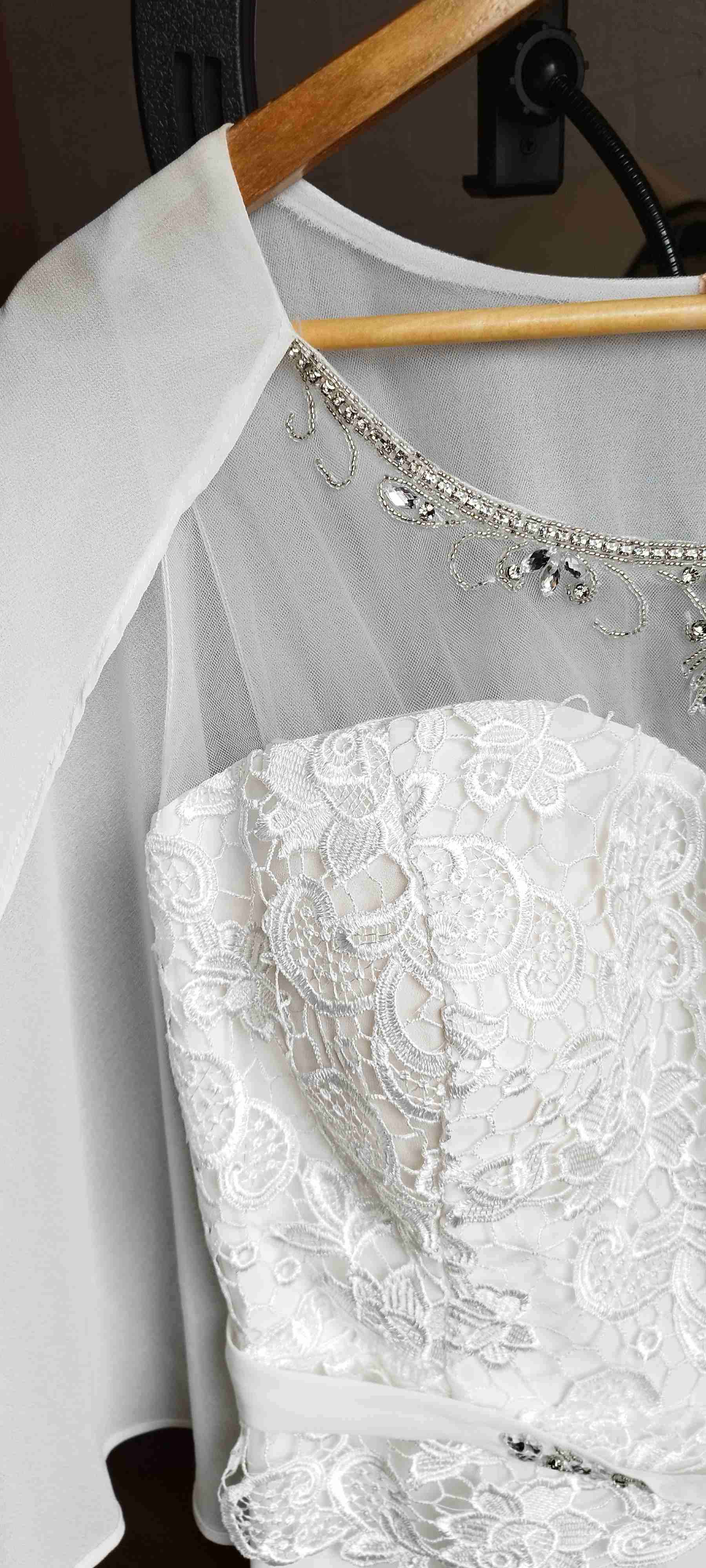 Vestido de novia encaje blanco - miniatura 5