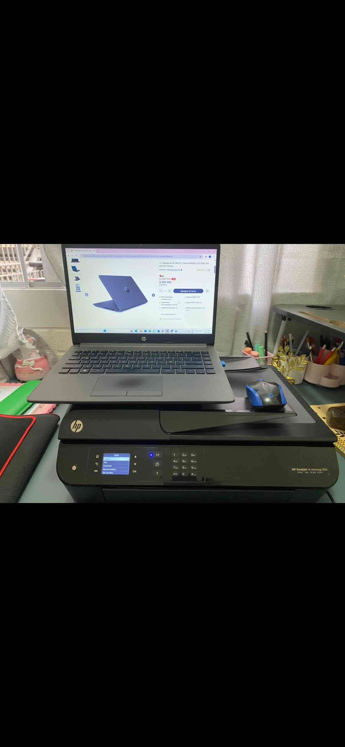 Notebook HP + Impresora 4en1 + Mouse. - 1