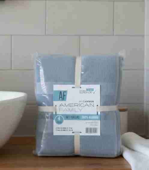 Set de toallas American Family gris