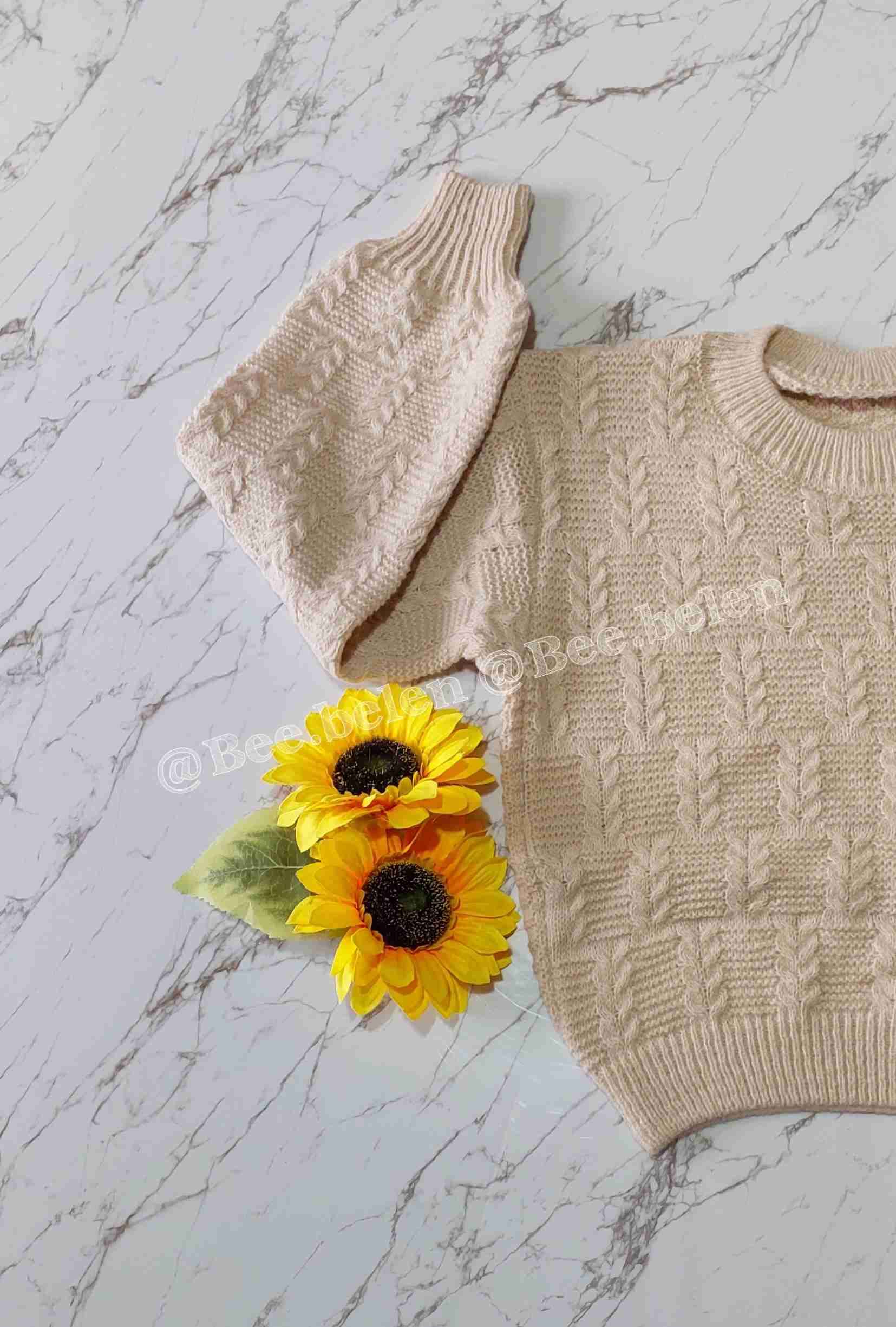 Suéter beige tejido - miniatura 2