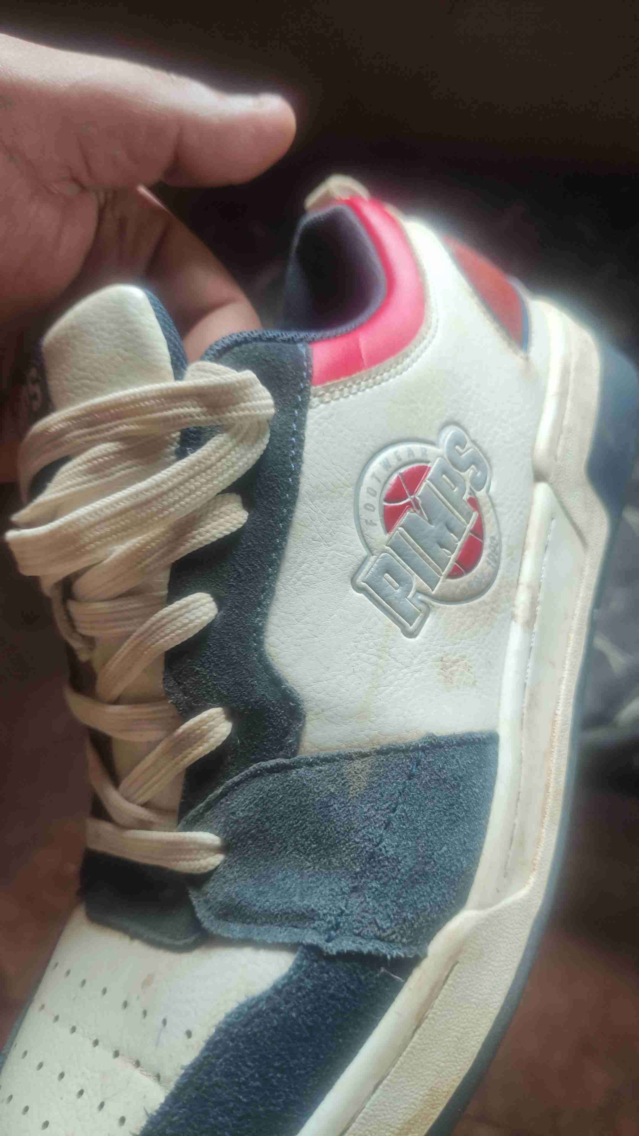 Zapatillas deportivas Pimps azul y beige - 1