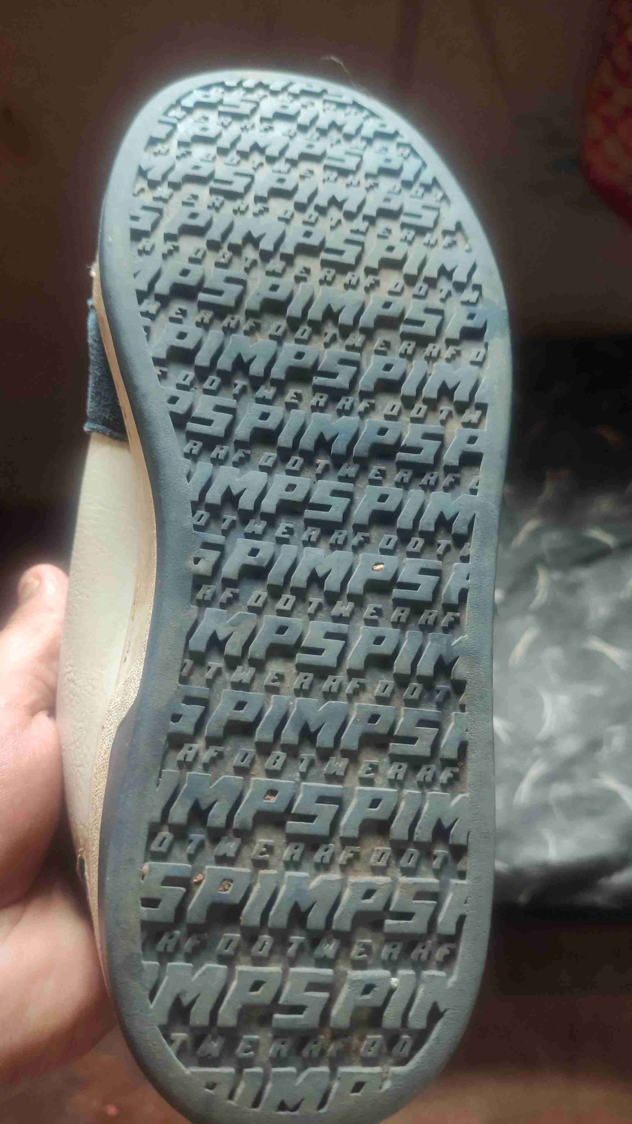 Zapatillas deportivas Pimps azul y beige - 2