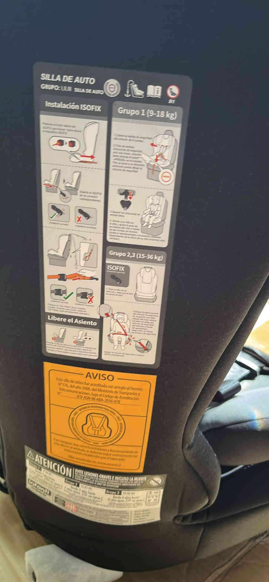 Silla de auto Infanti negra - miniatura 2