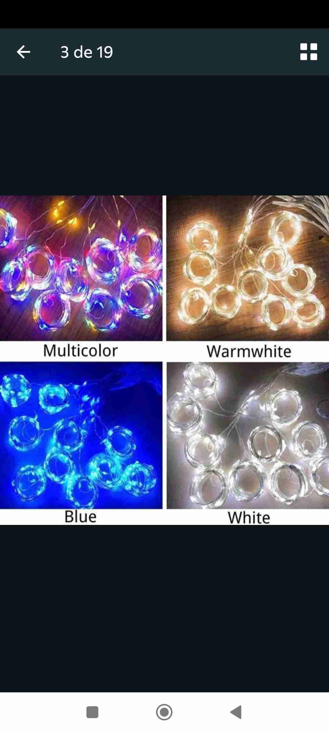 Cortina de luces LED moradas - miniatura 4