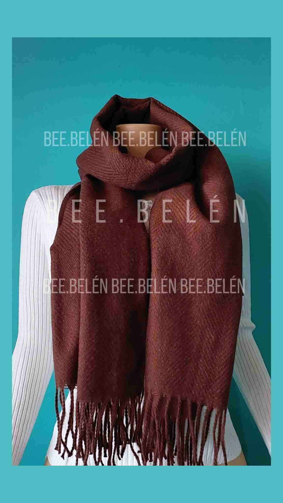 Chal bufanda marrón