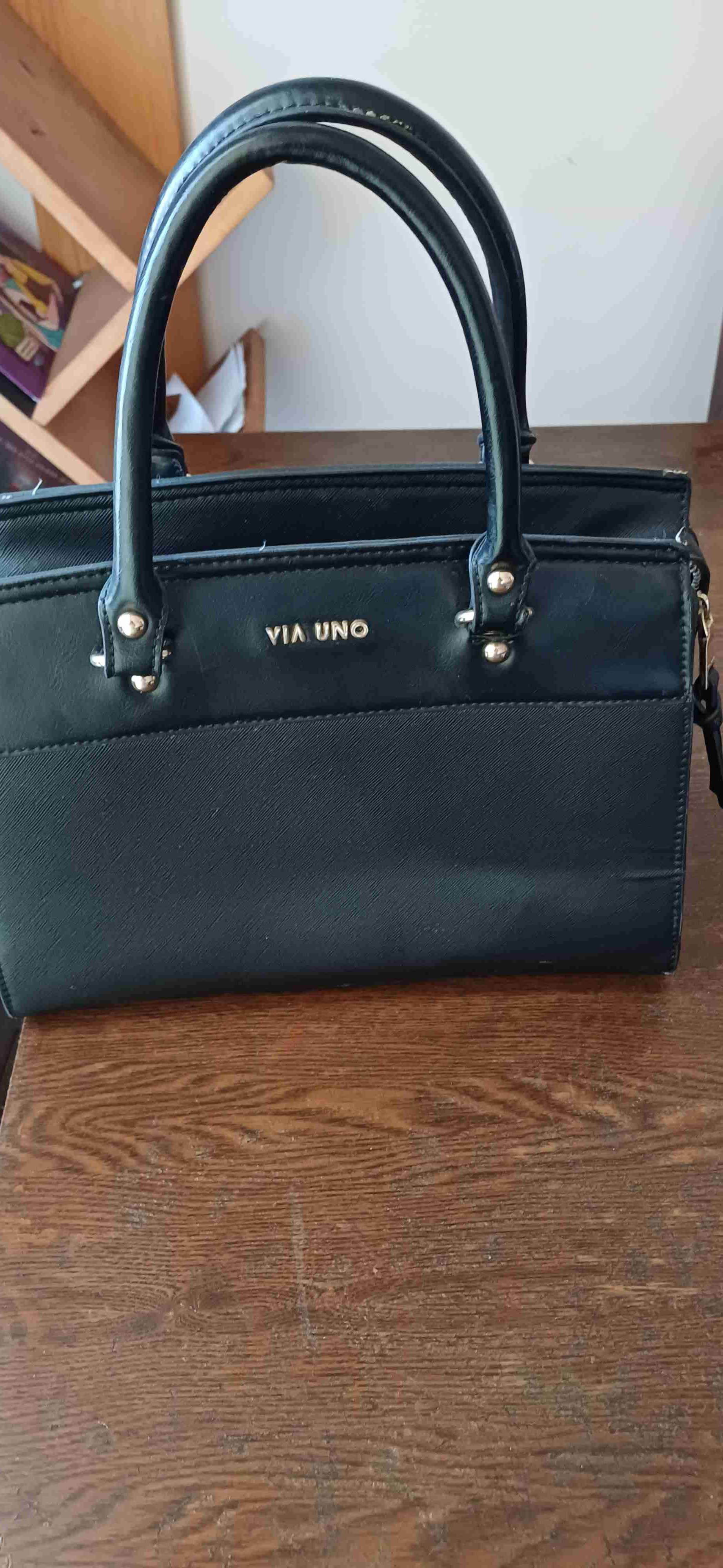 Bolso negro Via Uno elegante - 1