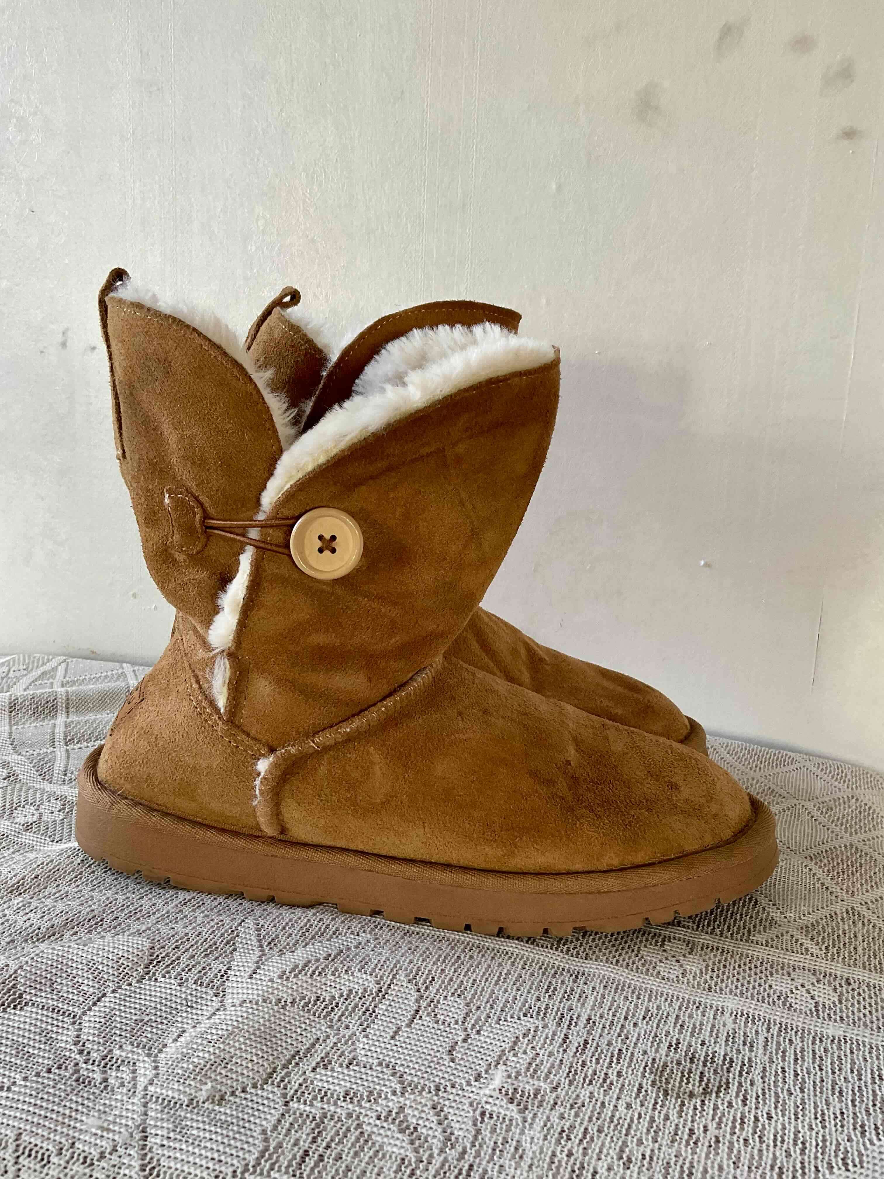 Botas casuales marrones de gamuza - 2