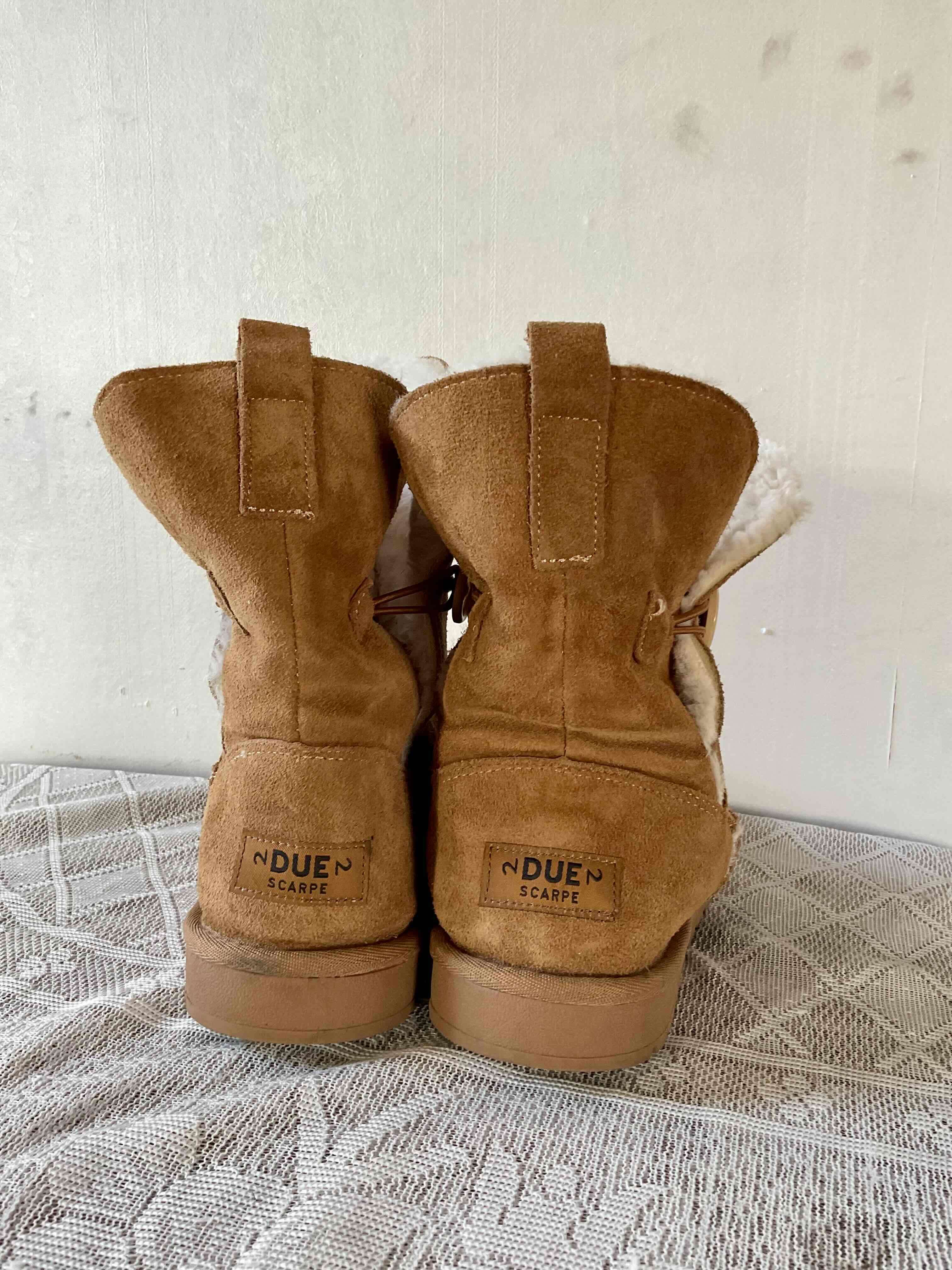 Botas casuales marrones de gamuza - 3