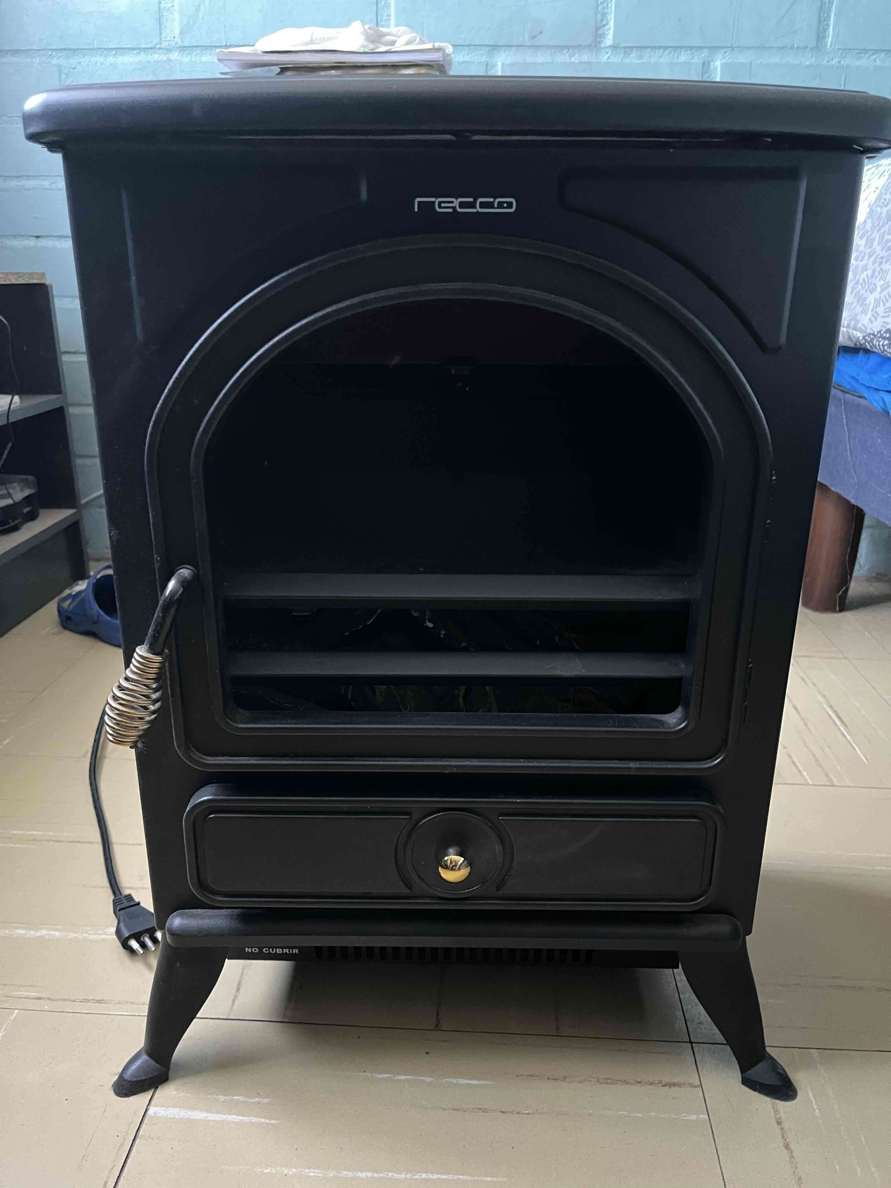 Estufa eléctrica Recco negra - 2