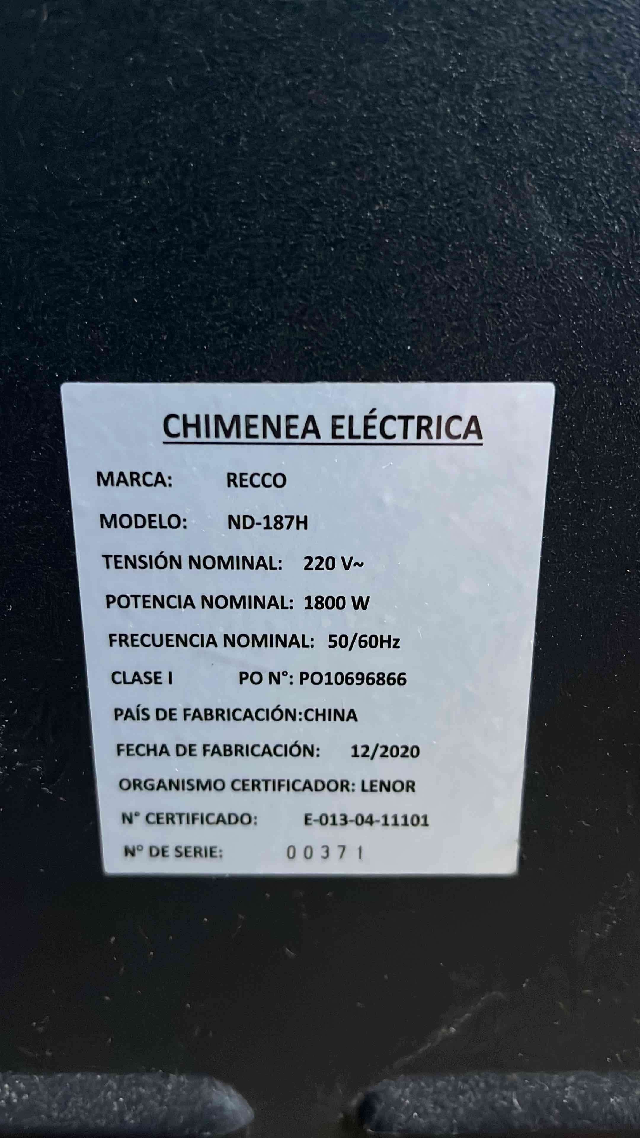 Estufa eléctrica Recco negra - 3