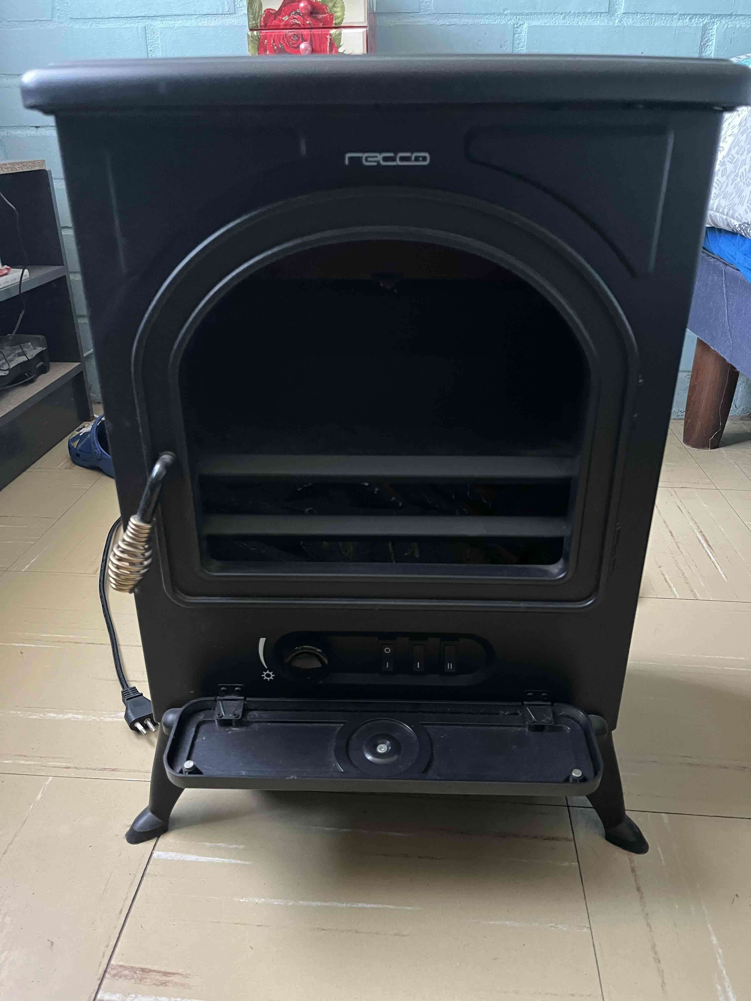 Estufa eléctrica Recco negra - 4
