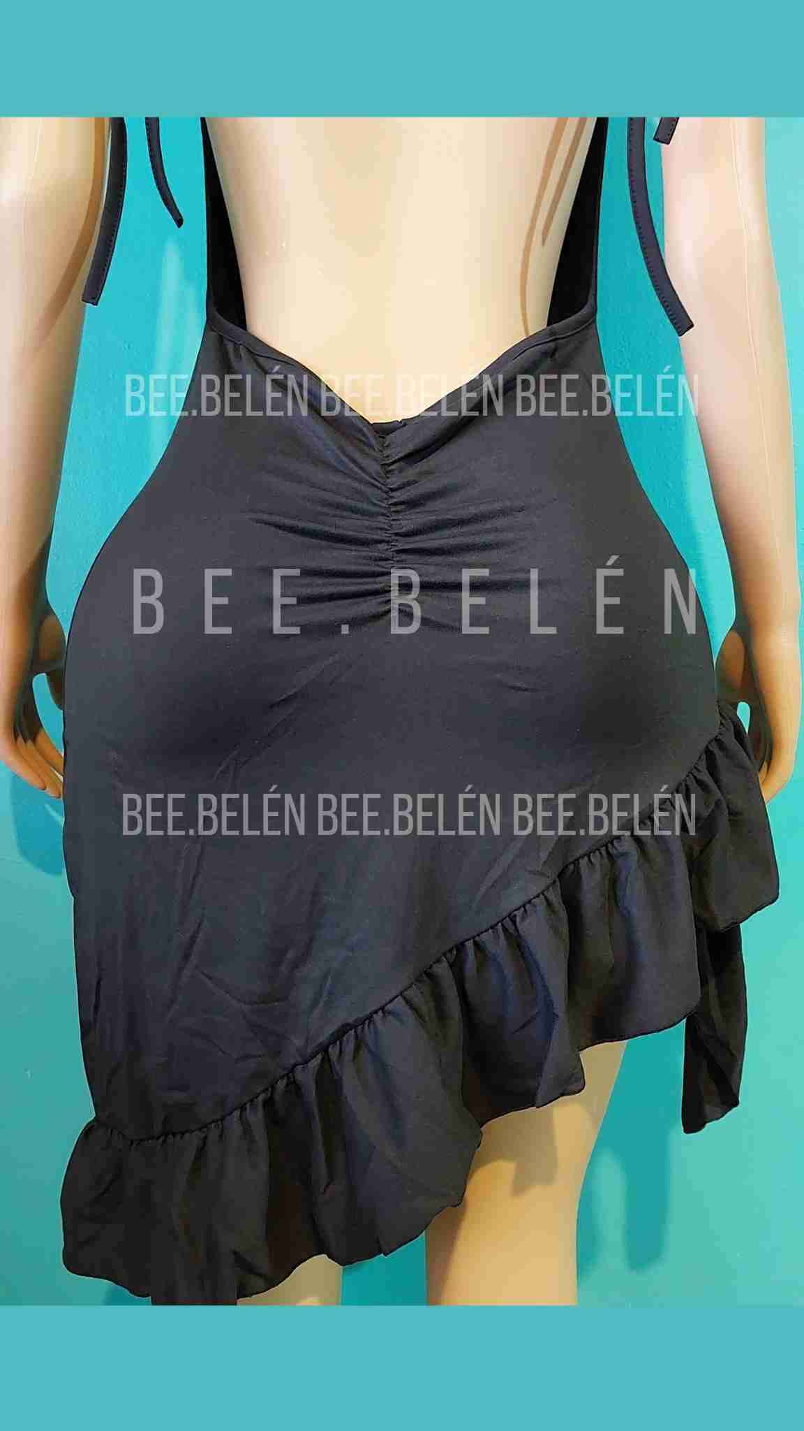 Vestido negro con volantes - 6