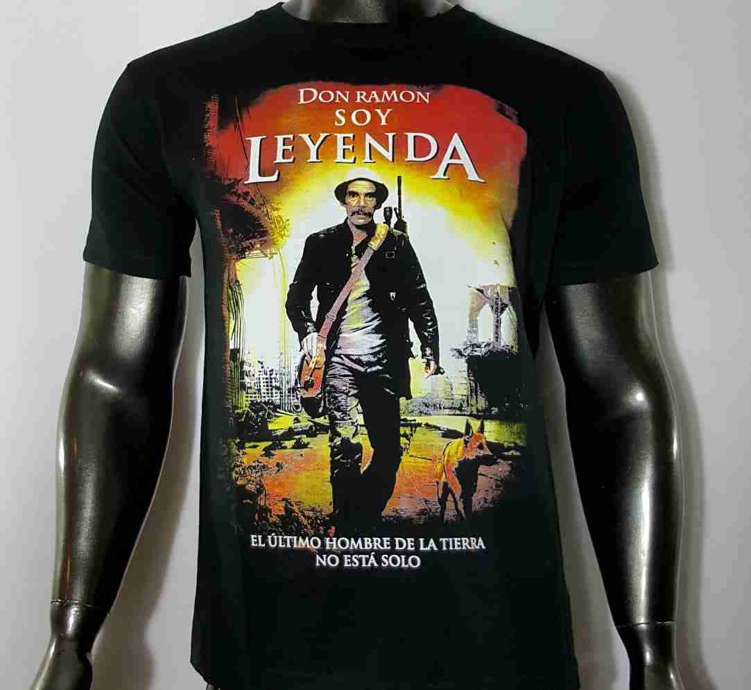 Polera negra Don Ramón leyenda
