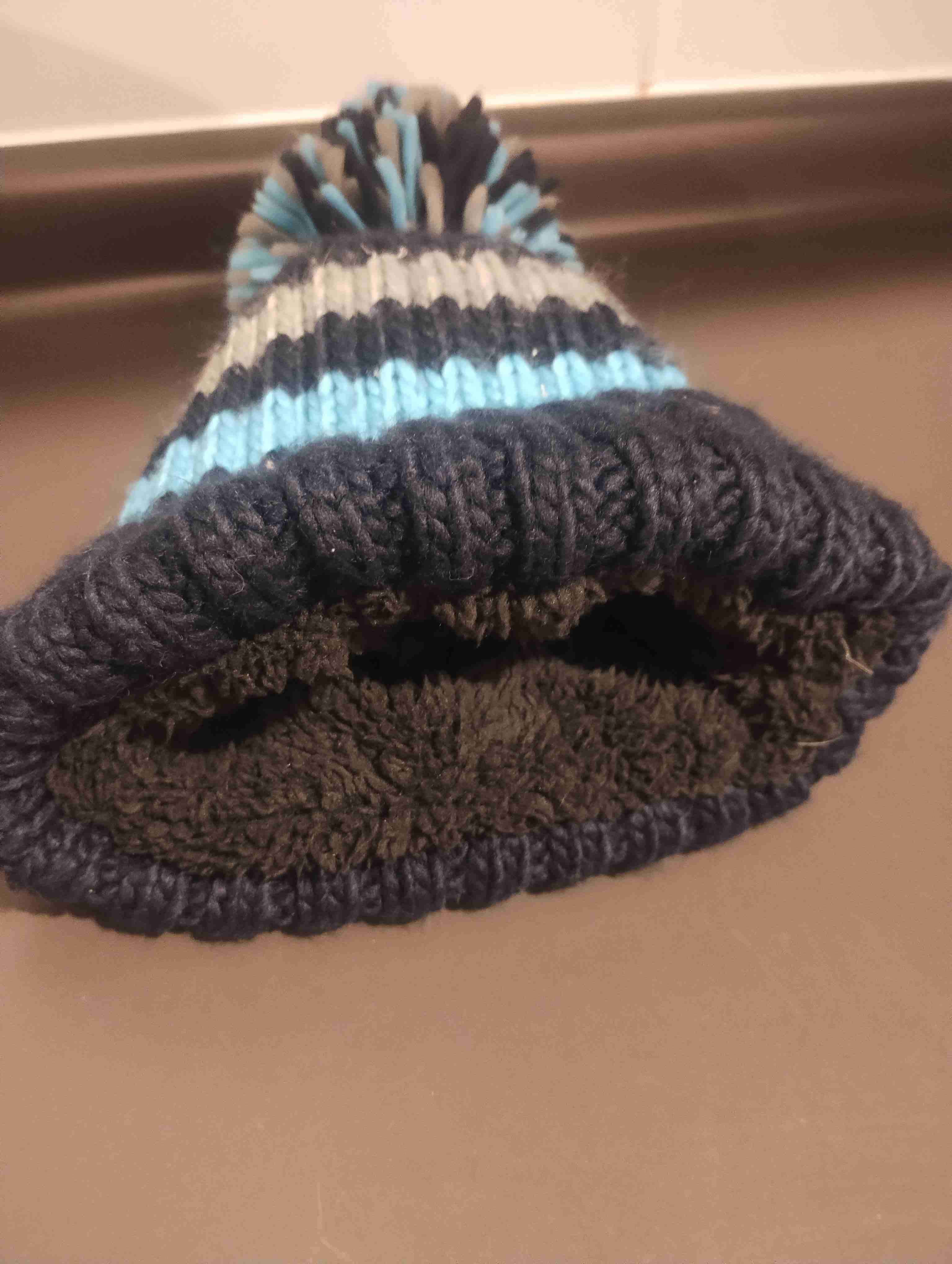 Gorro tejido rayas colores - 2