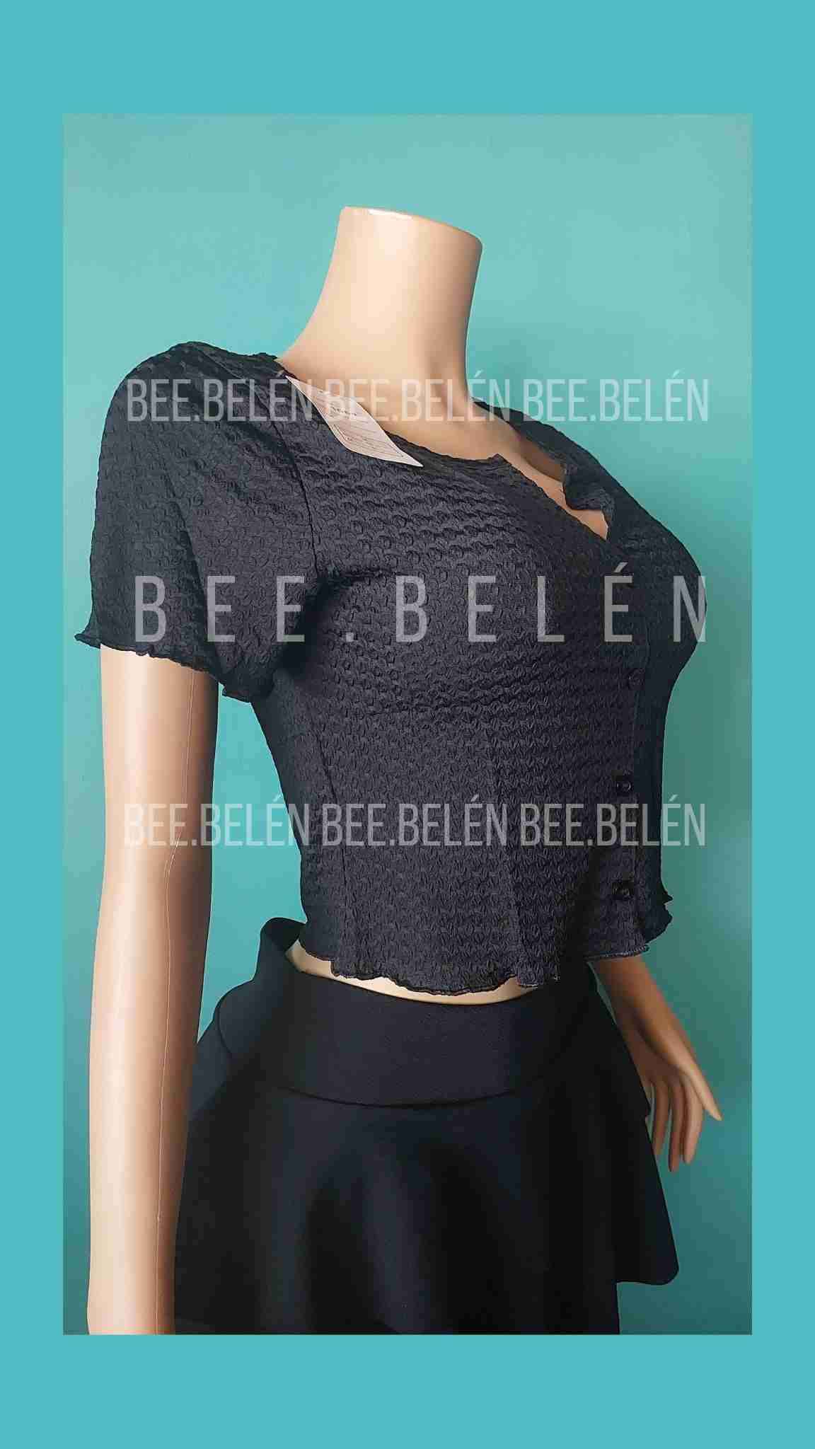 Polera crop negro - miniatura 2