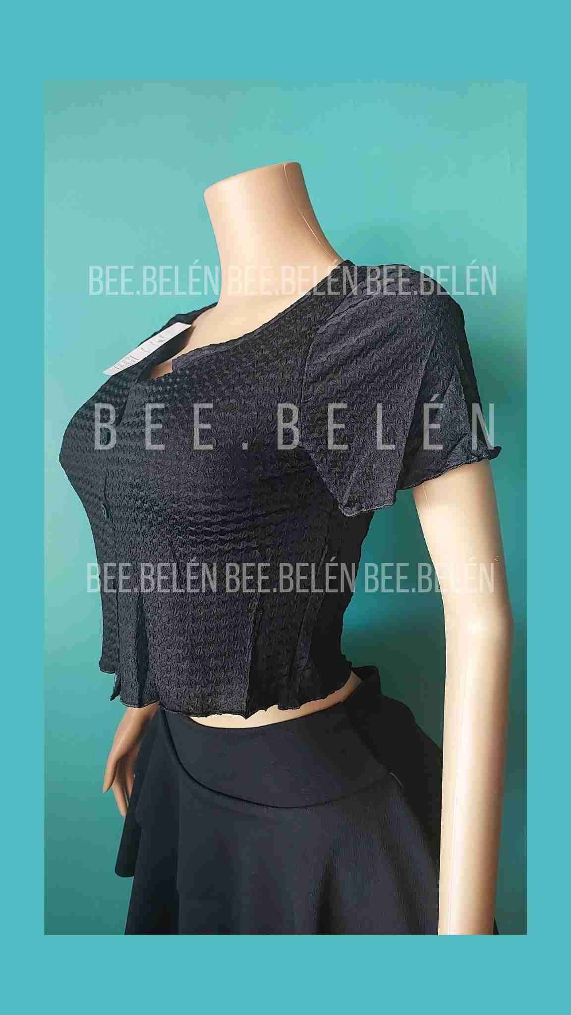 Polera crop negro - miniatura 3