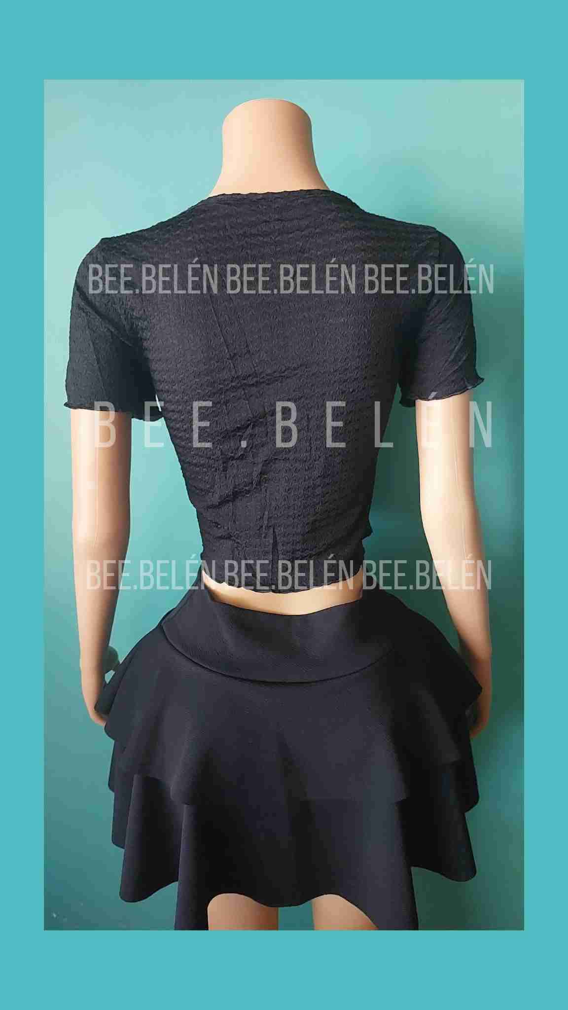 Polera crop negro - miniatura 4