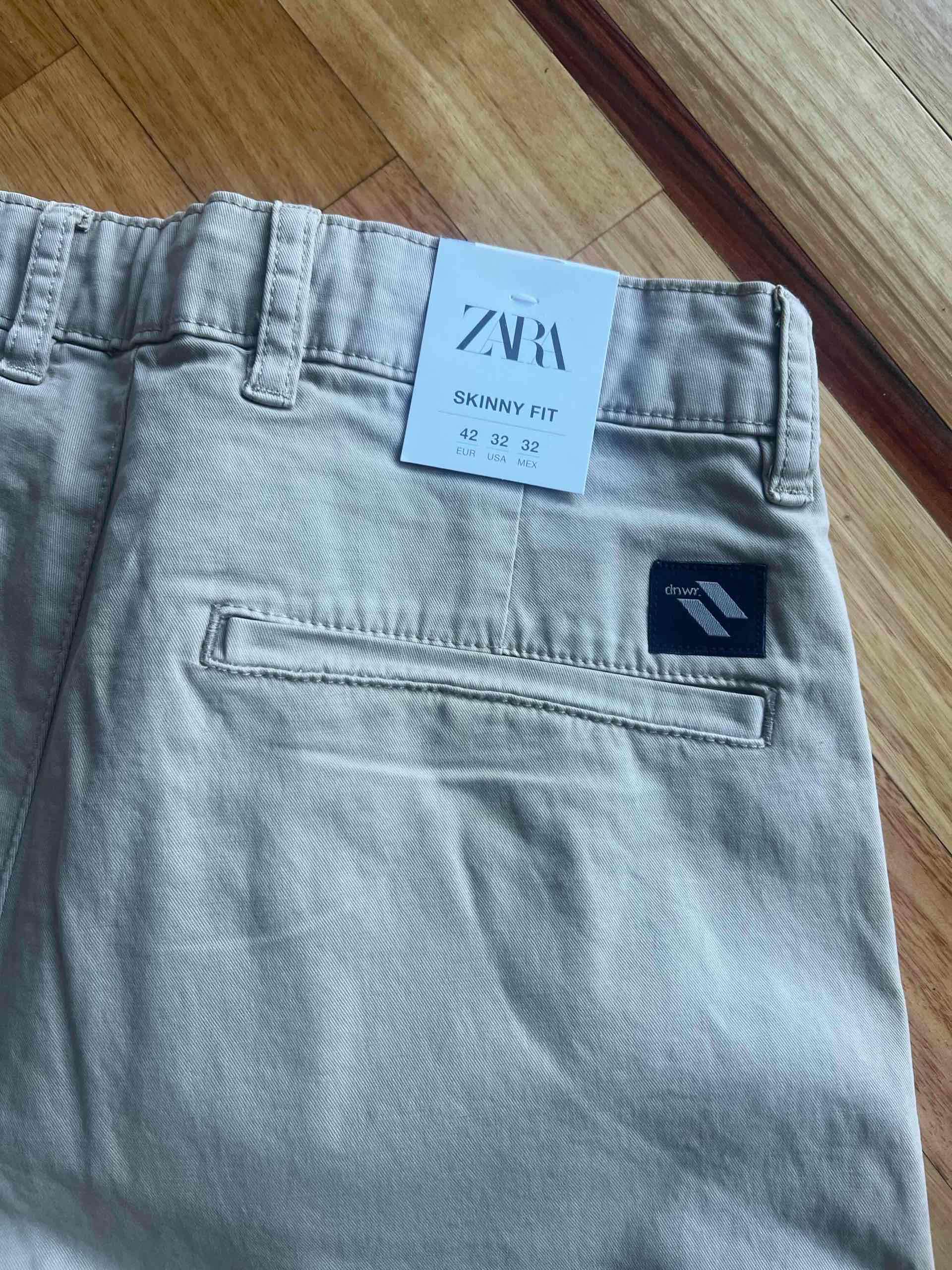 Pantalones beige Zara - miniatura 3