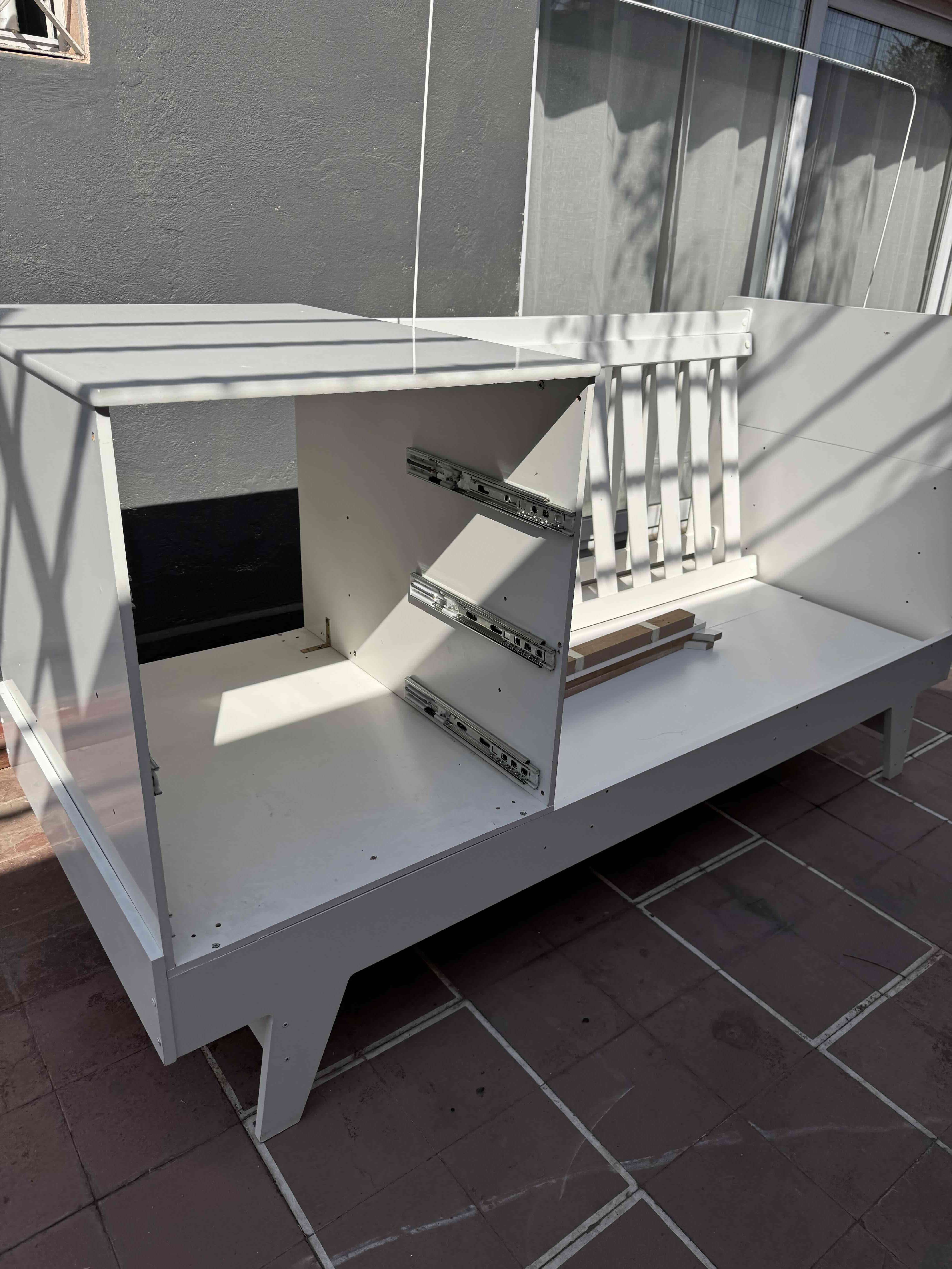 Cuna de madera blanca - 2