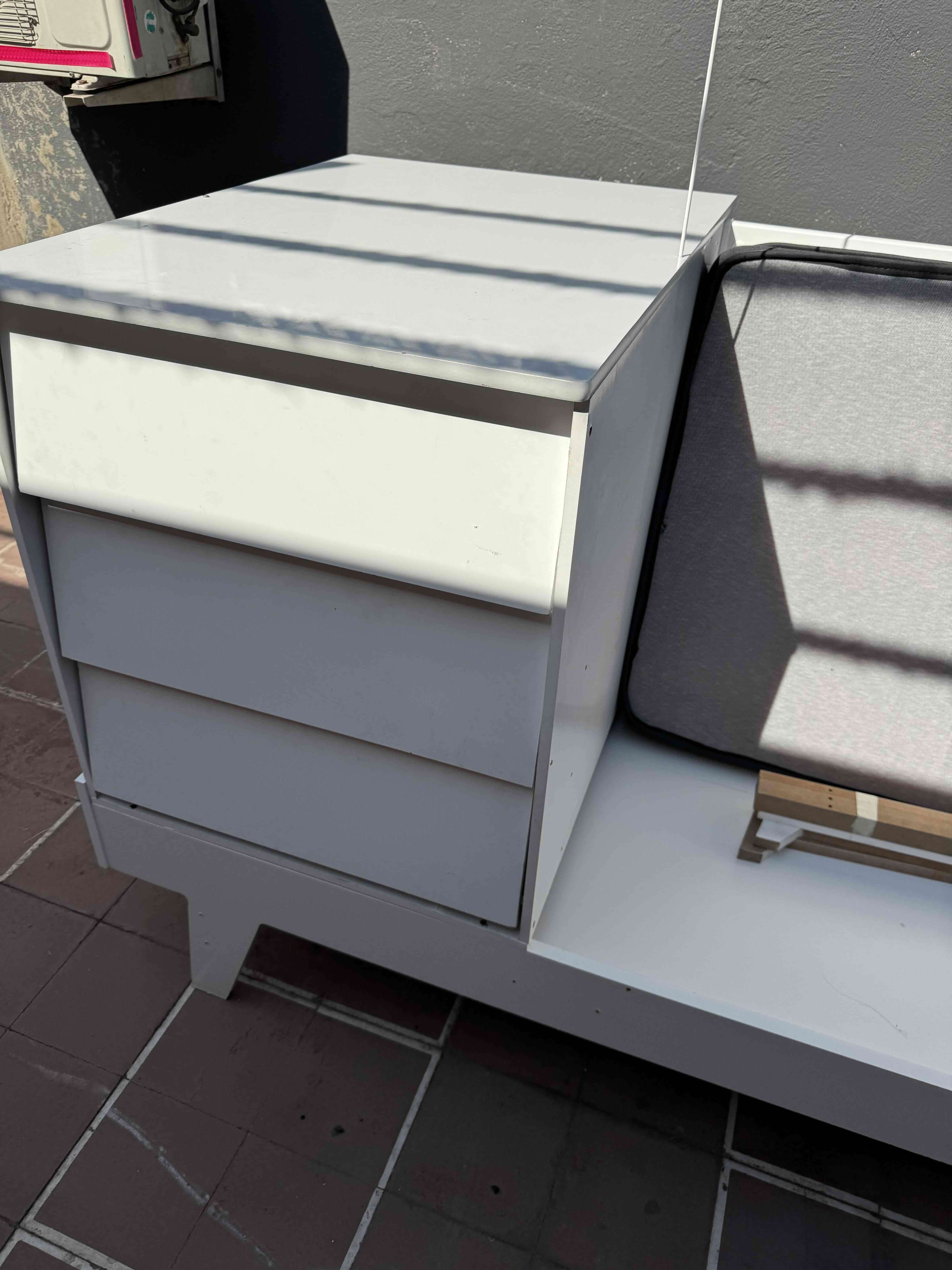 Cuna de madera blanca - 3