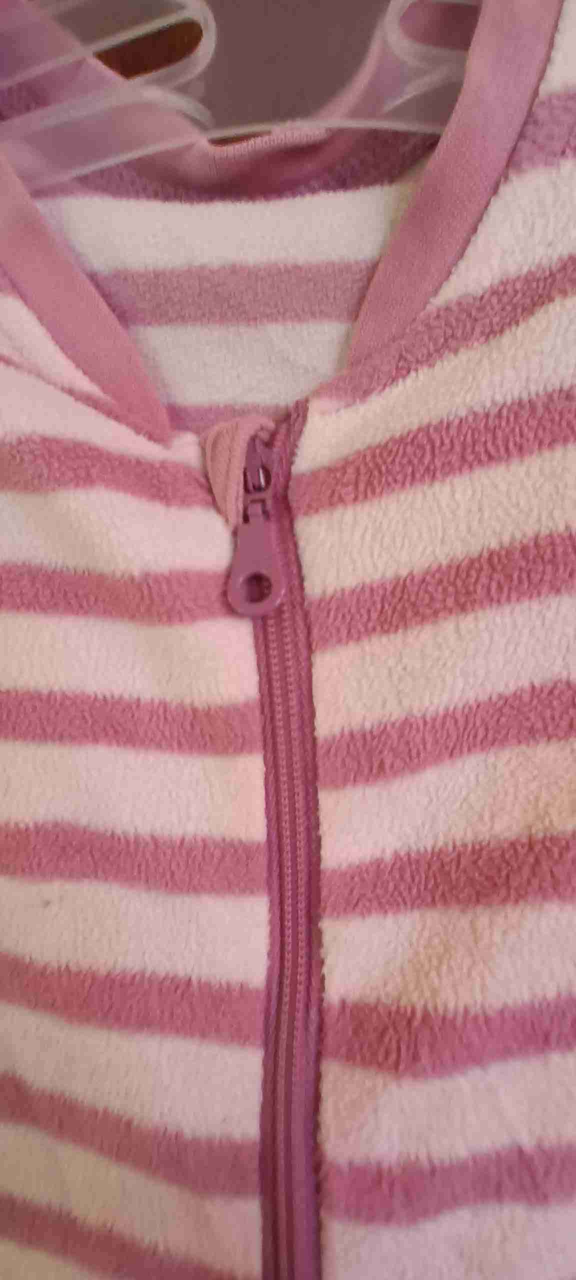 Pijama de bebé a rayas rosa 6 - 9 meses - miniatura 2