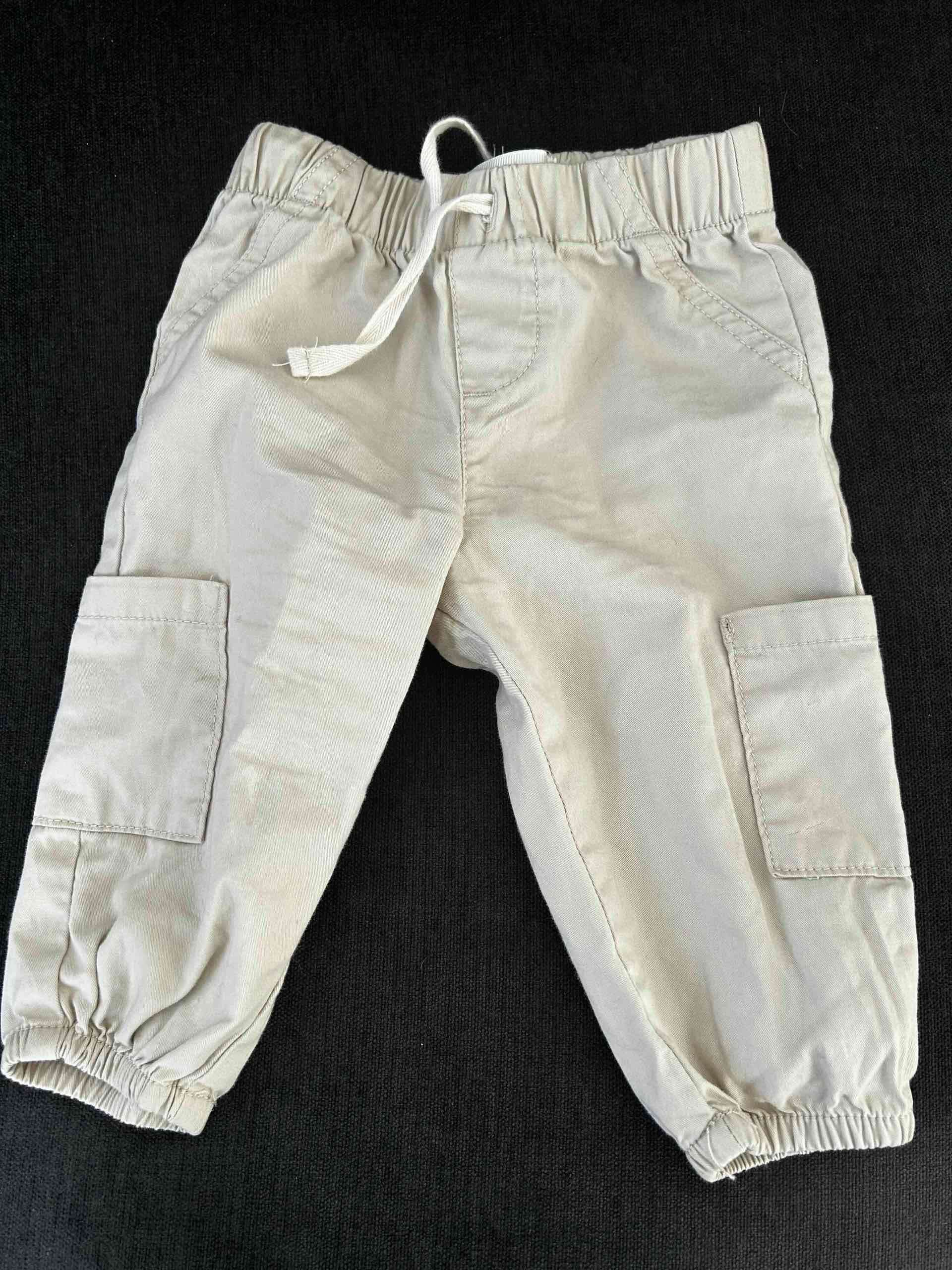 Pantalón cargo beige para bebé - miniatura 1